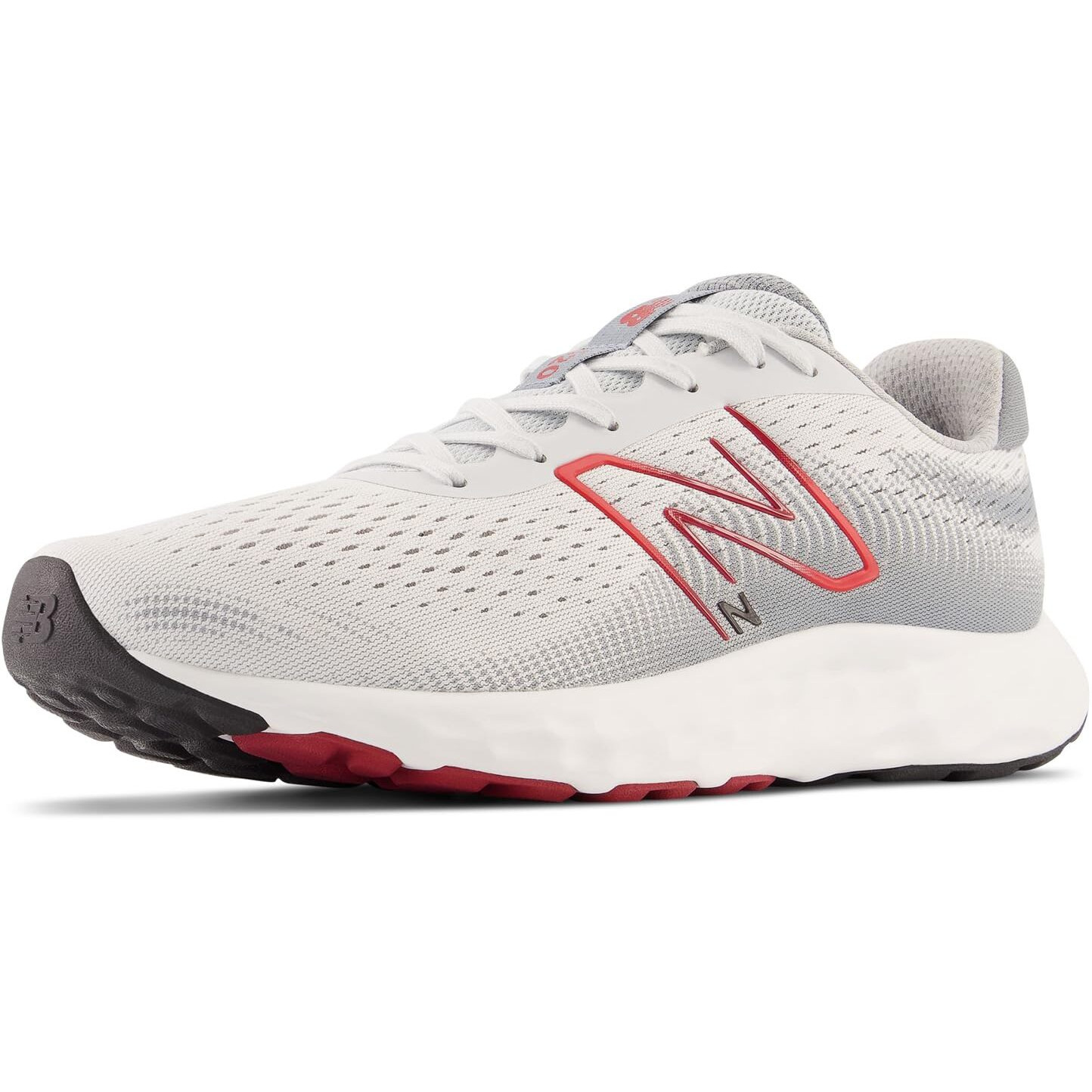 New Balance Men's 520 V8 Running Shoe, Grey/Red, 11 X-Wide