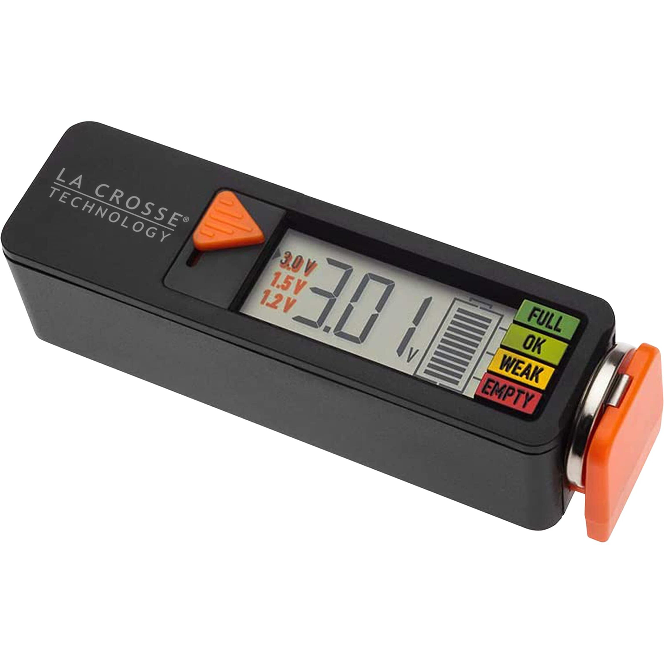 La Crosse 911-65557-Int Portable Digital Battery Tester,Black