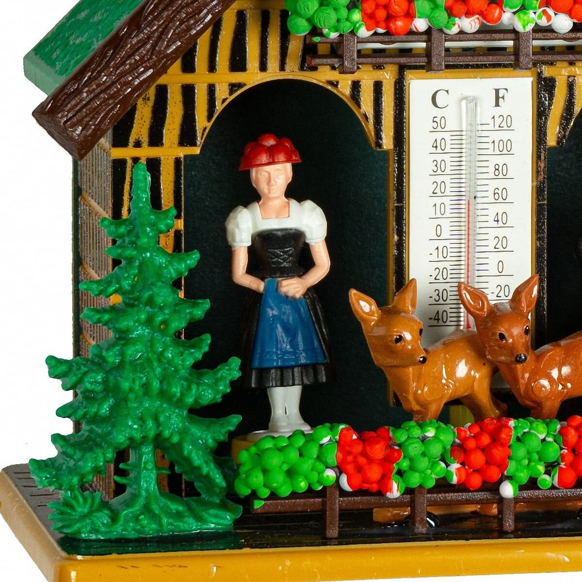 German Black Forest Weather House Made Of Plastic, Weatherproof Tu 890