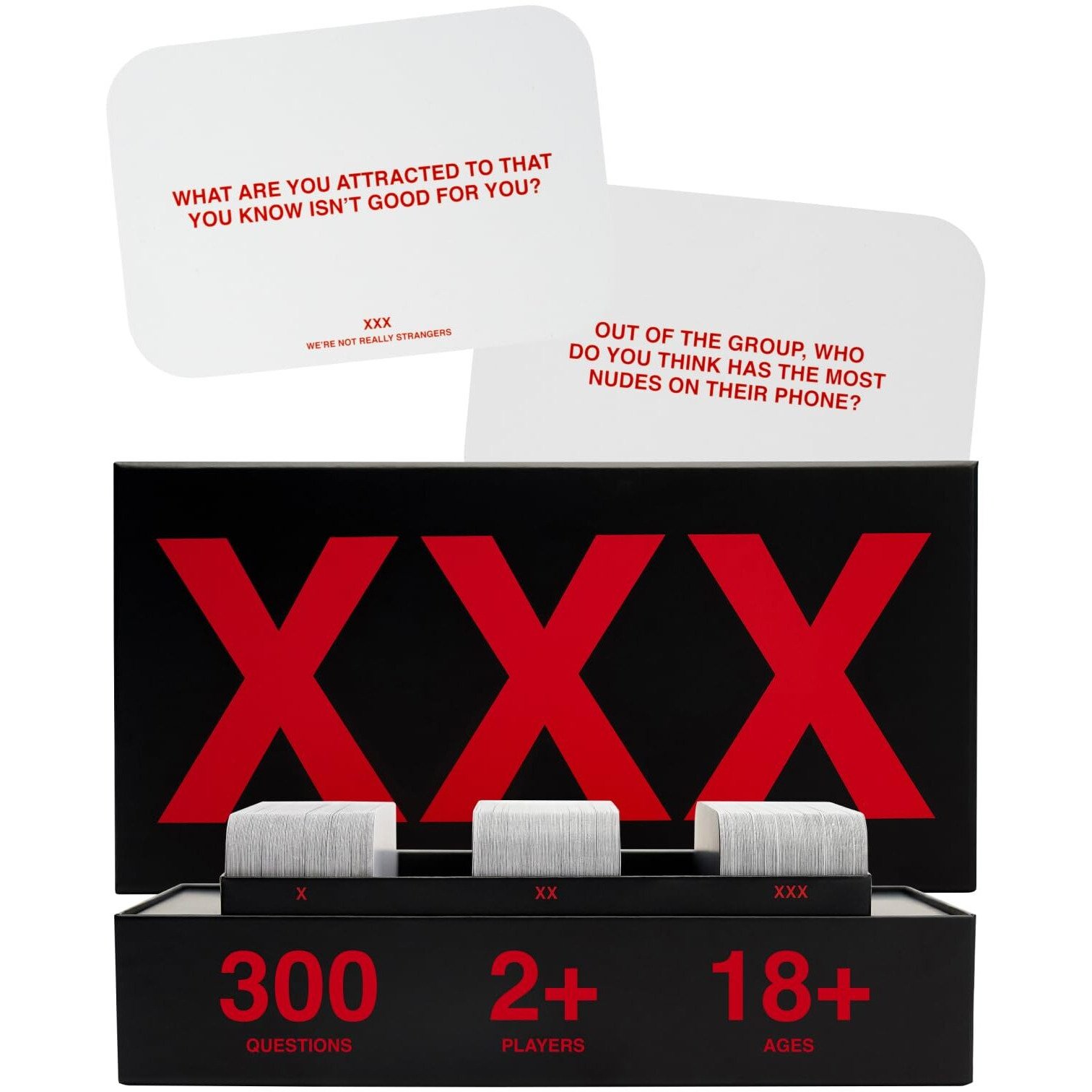 Were Not Really Strangers Adult Edition Card Game - 300 Conversation Cards & Wildcards. An Honest & Fun Party Game For Adult Game Nights, Parties, & Date Night, 18+, 2-6 Players