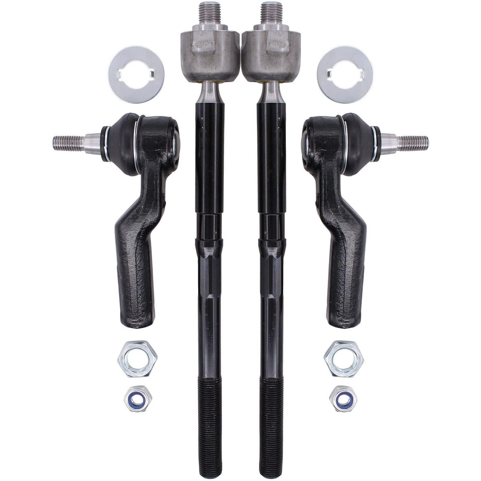 Newyall Inner And Outer Front Left Right Steering Tie Rod End Set For Ford C-Max Escape 2013-2018 Focus 2012-2018 Transit Connect 2014-2018