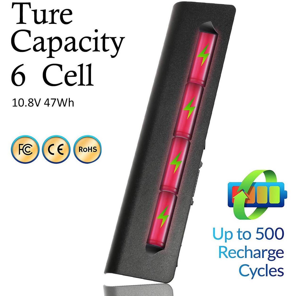 Jeestam Mu06 Mu09 Laptop Battery Replacement For Hp 593553-001 593554-001 Pavilion G6 G7 G62 G72 G4 Dv6 Dv7 Dm4 2000 Compaq Presario Cq32 Cq42 Cq43 Cq56 Cq57 Cq62 Cq72 [10.8V 47Wh]