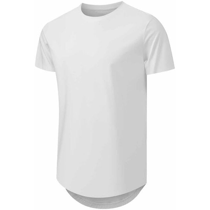 Jmierr Men's 3 Pack Cotton Hipster Hip Hop Longline Crewneck T-Shirt, Short Sleeve Gym Workout Athletic T Shirts For Men Pack,Xl, Black/Black/White