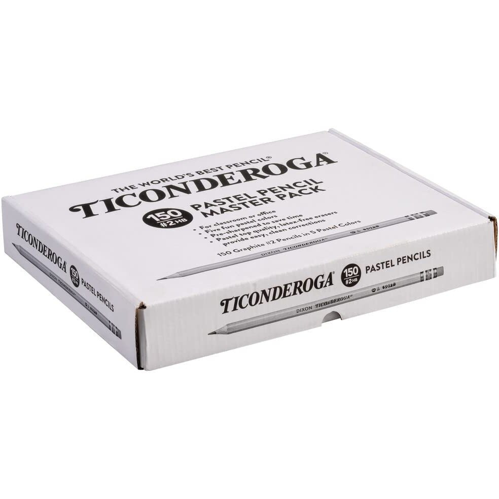 Dixon Wood Pencils - Graphite Lead - Assorted Wood Barrel - 150 / Box