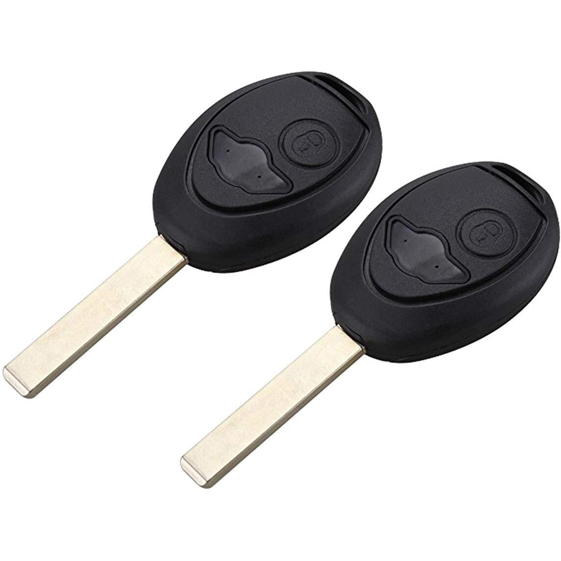 2Pcs Key Fob Shell Remote Case Replacement For 2002-2005 Mini Cooper R50 R53 Without Chip
