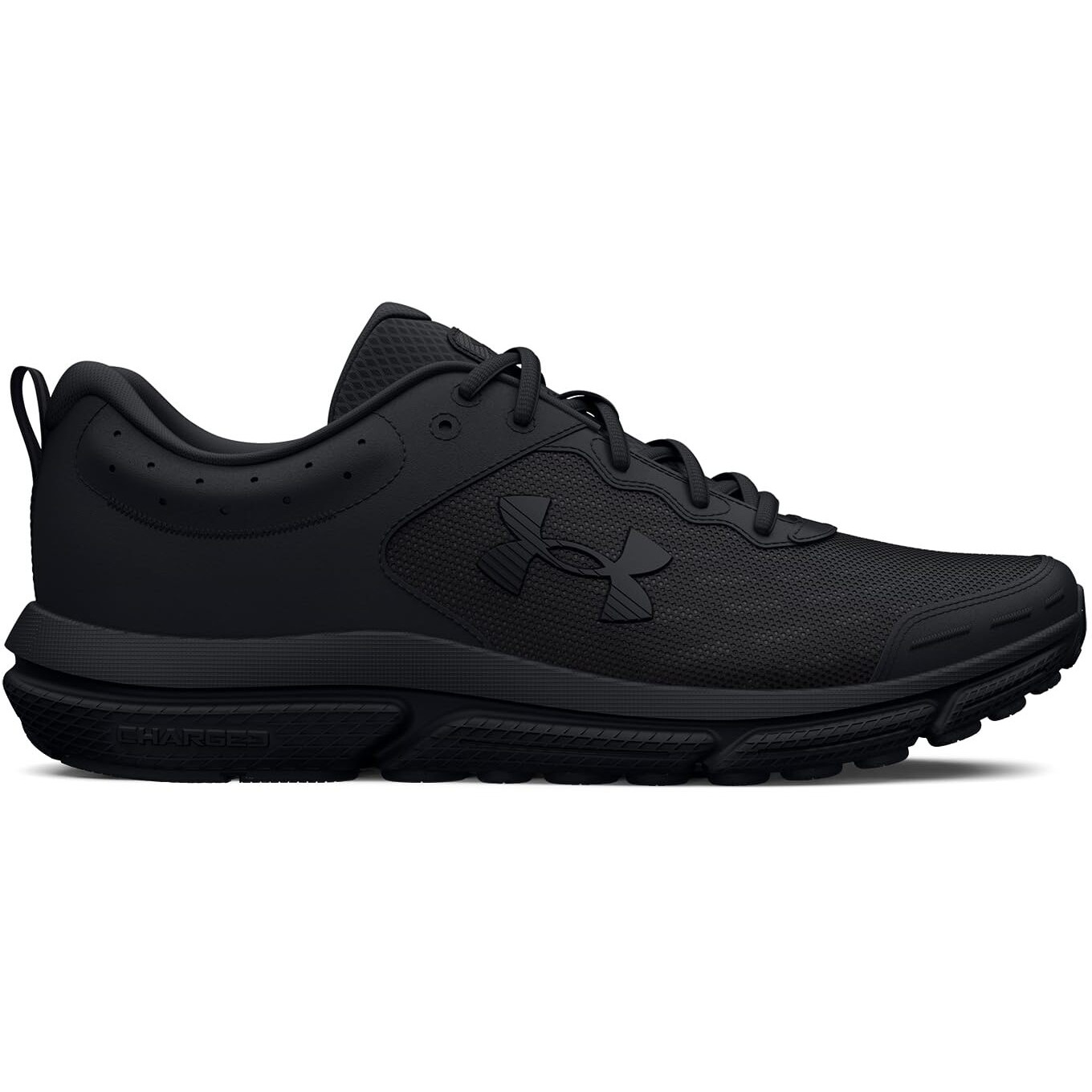 Under Armour Men's Charged Assert 10, (004) Black/Black/Black, 10, Us