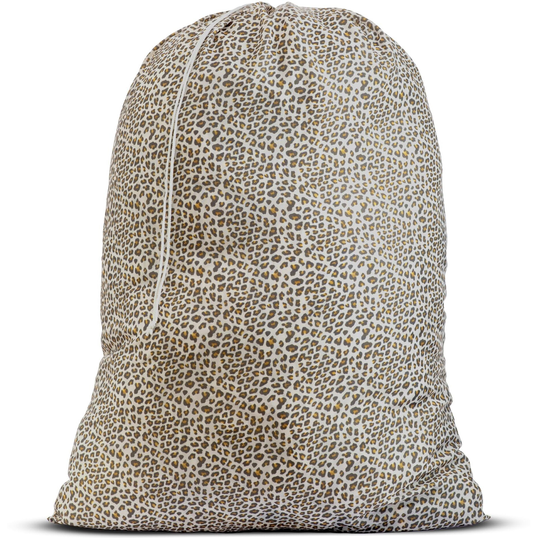 Handy Laundry Nylon Bag - Locking Drawstring Closure, Machine Washable, These Large Bags Will Fit A Laundry Basket And Strong Enough To Carry Up To Two Loads Of Clothes. (Leopard | 30" X 40")