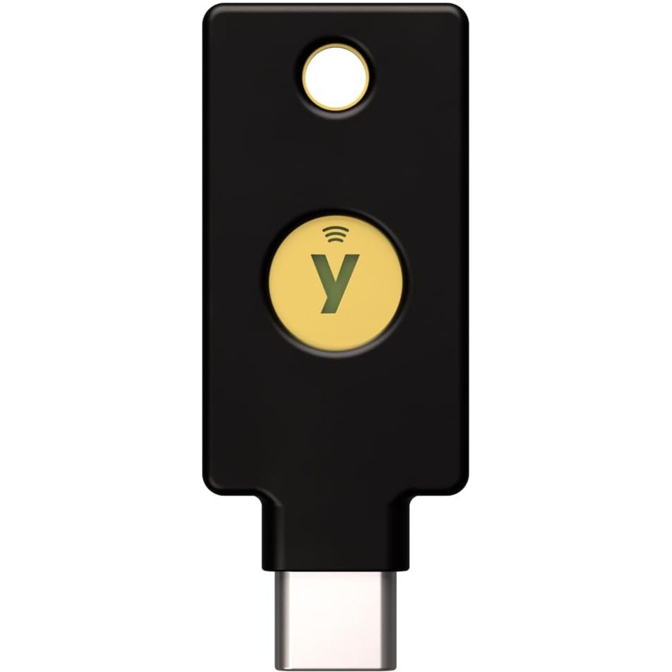 Yubico - Yubikey 5C Nfc - Two-Factor Authentication (2Fa) Security Key, Connect Via Usb-C Or Nfc, Fido Certified - Protect Your Online Accounts