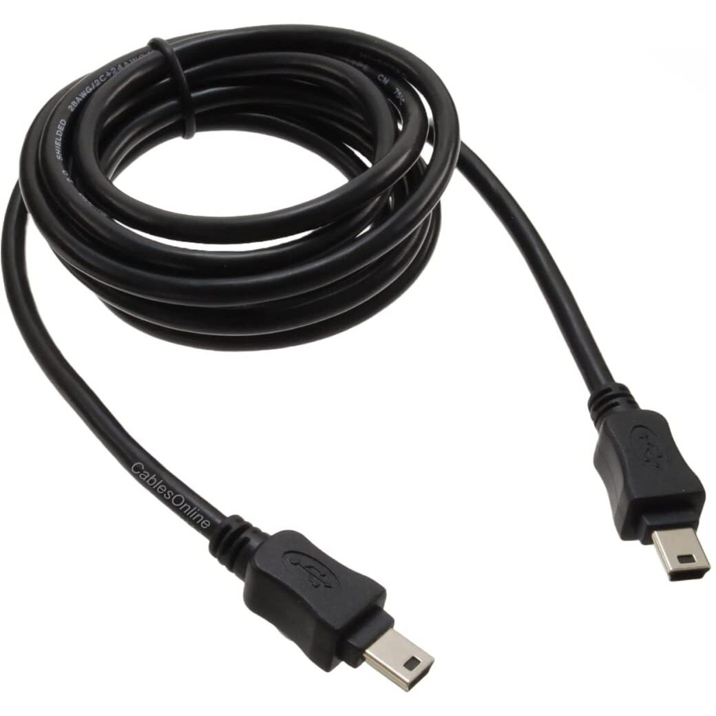 6Ft Cablesonline Usb 2.0 Mini-B 5-Pin To Mini-B 5-Pin Male/Male Cable, Usb2-5506