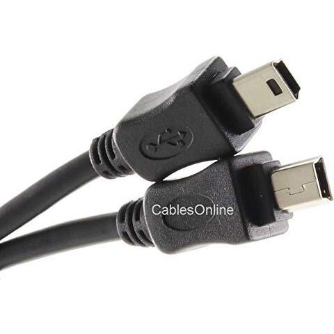 6Ft Cablesonline Usb 2.0 Mini-B 5-Pin To Mini-B 5-Pin Male/Male Cable, Usb2-5506