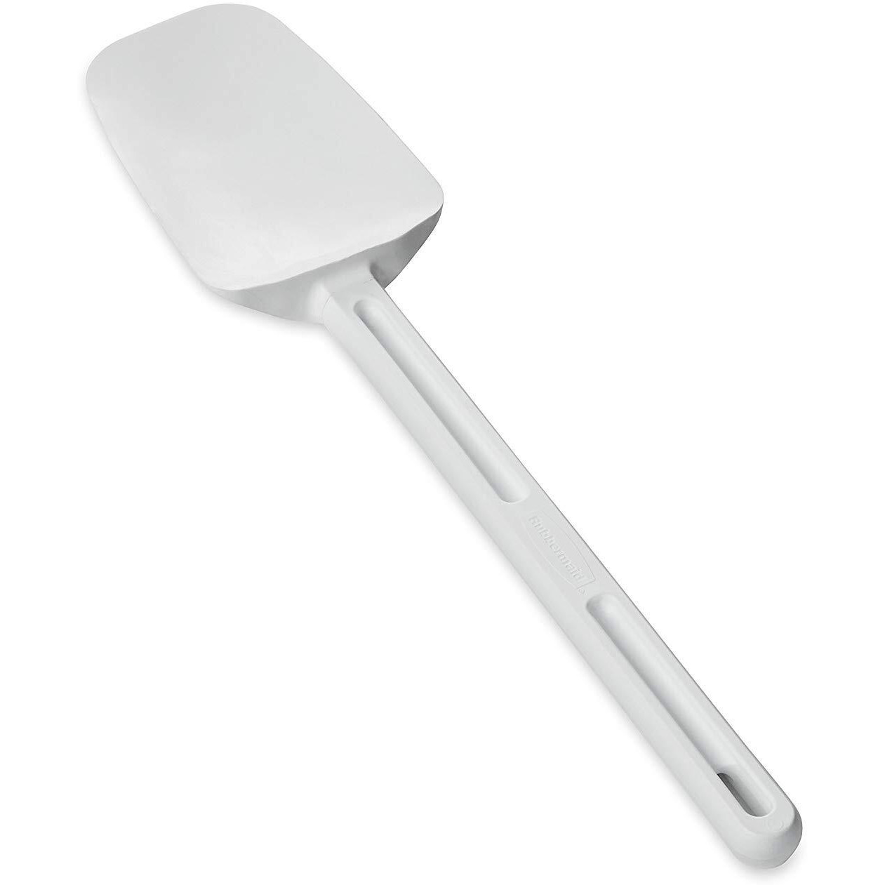 Rubbermaid Commercial Spoon-Shaped Spatula, 13 1/2 In, White - Includes One Each.