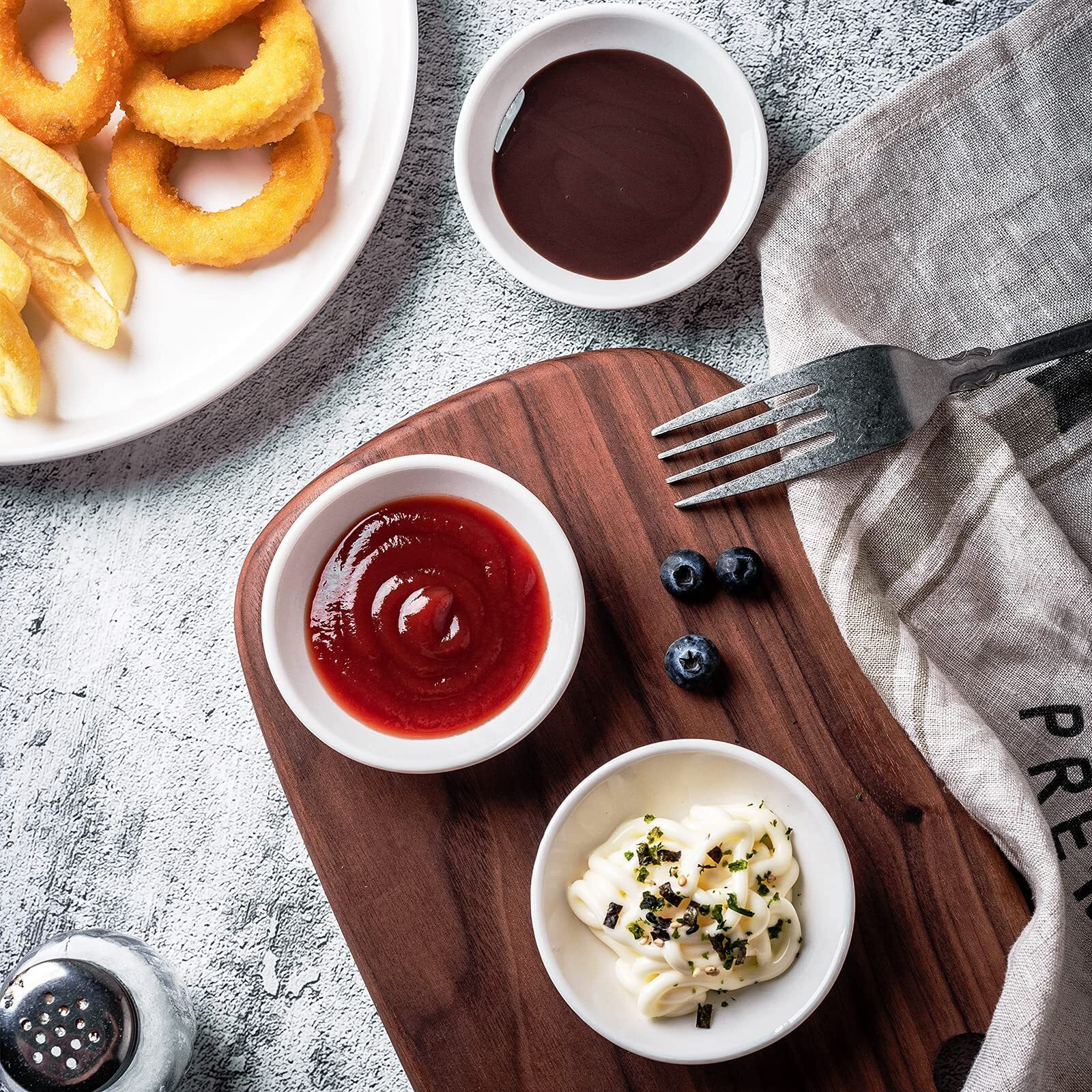 Uibfcwn Sauce Dish Dipping Bowls, 12 Pack Ceramic Dip Bowls Set, 1.2 Oz Soy Sauce Dish, White Dipping Bowls Bulk, Asian Sauce Bowls For Ketchup, Bbq, Condiments, Appetizer