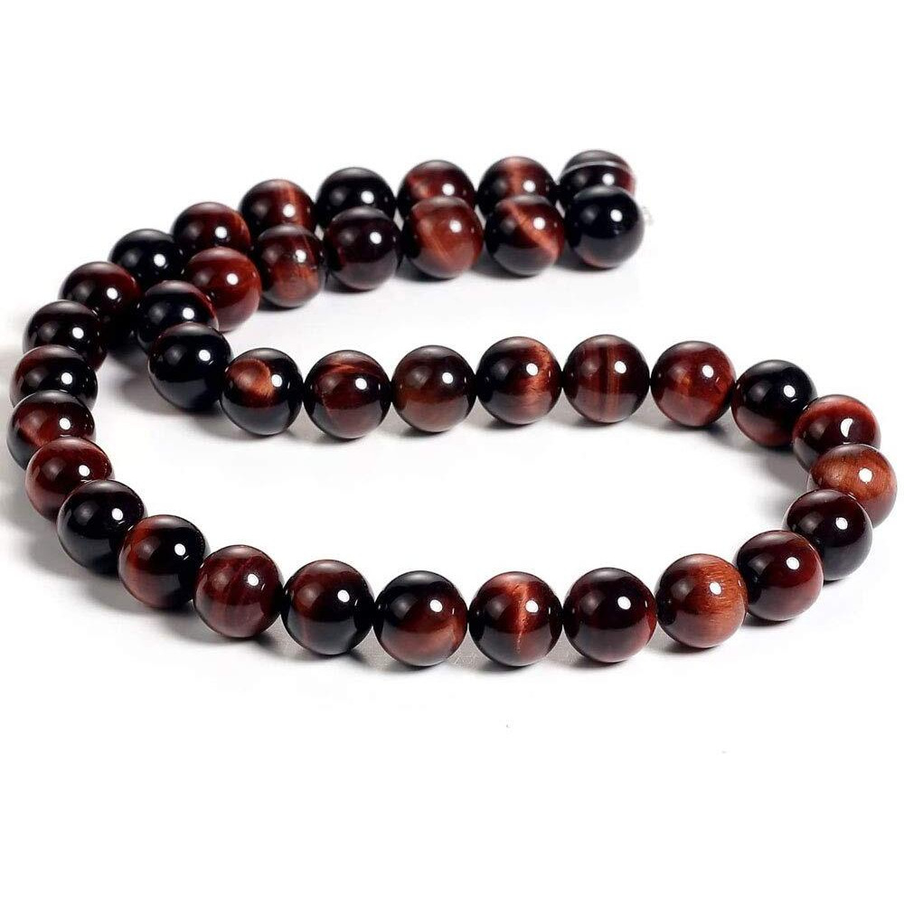 Genuine Red Tiger Eye Beads For Jewelry Making Gemstone Semi Precious Stone Round 10Mm Strand 15&quot(36-38Pcs)