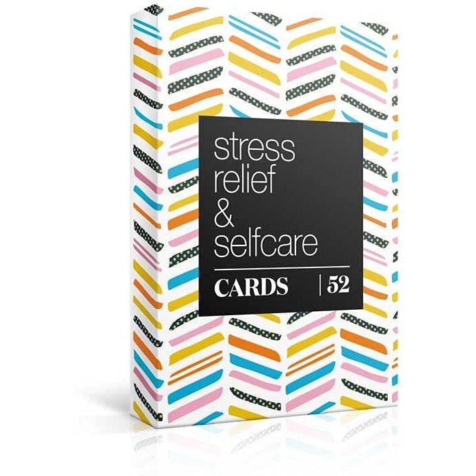 Allura & Arcia 52 Stress Less & Self Care Cards - Mindfulness & Meditation Exercises - Anxiety Relief & Relaxation