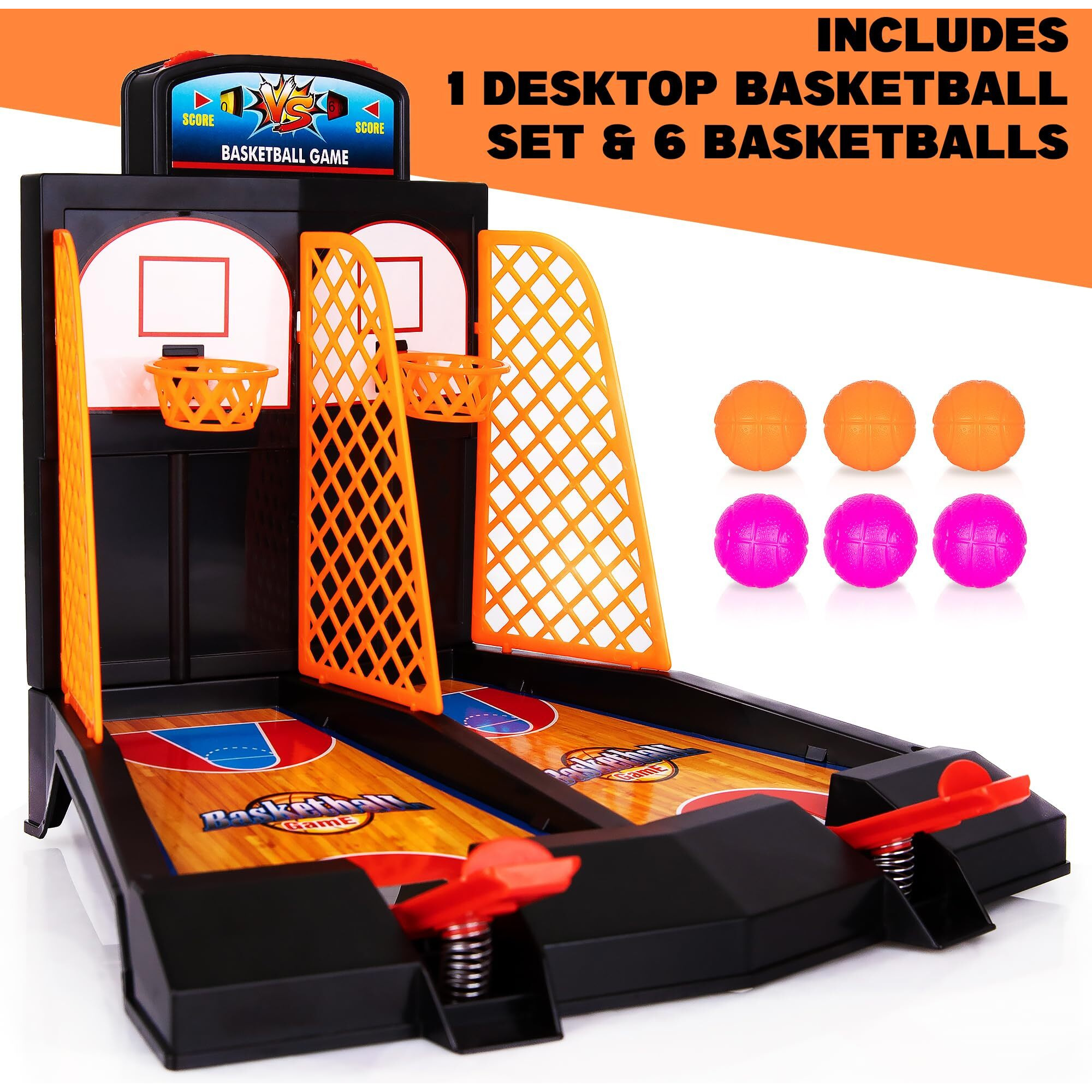 Artcreativity Mini Basketball Game, Basketball Toys, Tabletop Basketball Games For Kids And Adults, Desk Games For Office, Best Basketball Gifts Idea For Boys, Girls, And Adults