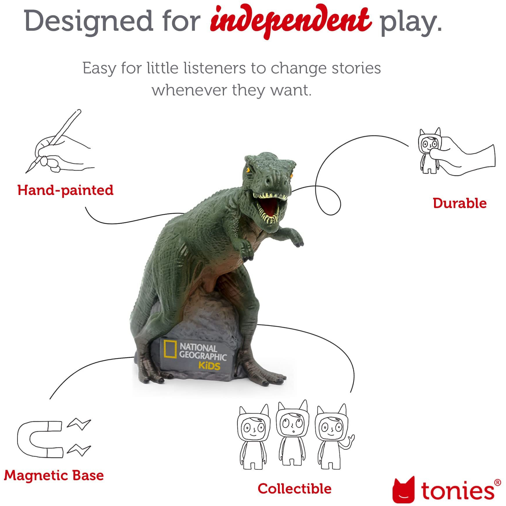National Geographic Dinosaur Audio Play Character For Tonies