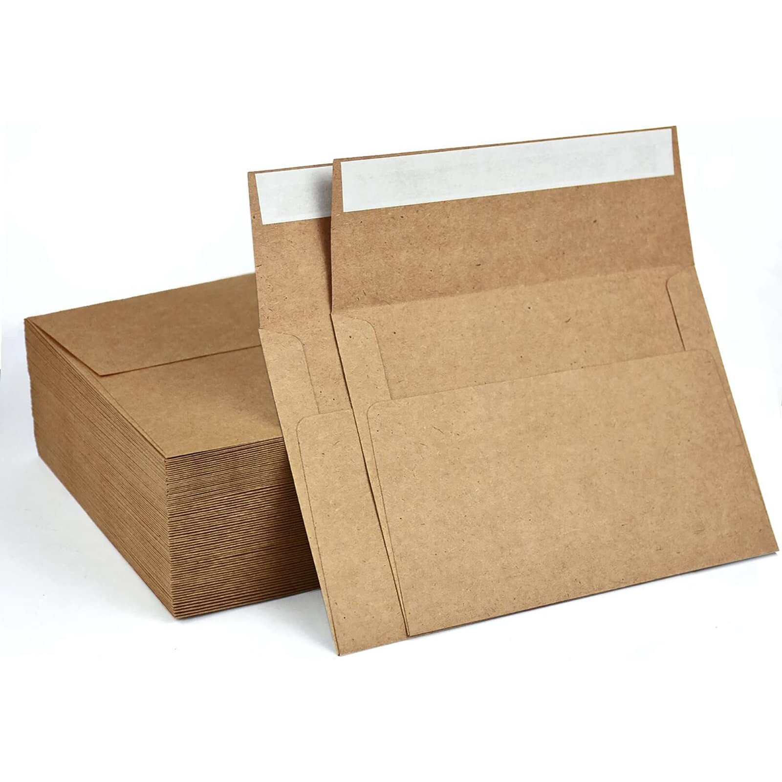 A1 Small Envelope - Mini Brown Kraft Paper Envelopes| Self Sealing |Perfect Sized Envelopes For Personalize Gift Cards, Wedding Envelopes Or Birthday Party Place Cards- 5.125 X 3.625 Inches (A1)