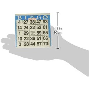 American Games 1On Blue Bingo Paper (500 Sheets),Cards Included