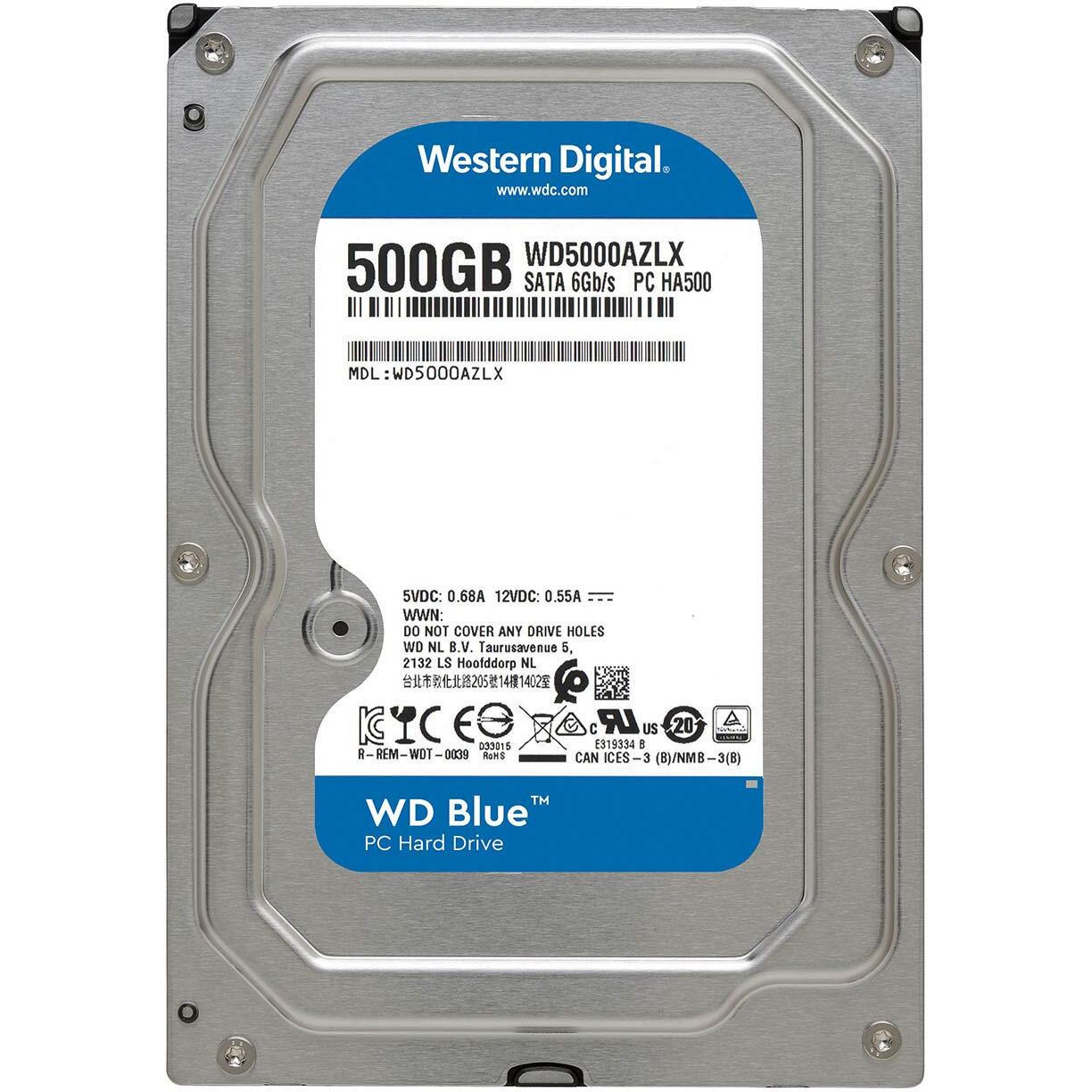 Western Digital Blue Wd5000Azlx 500Gb 7200 Rpm 32Mb Cache Sata 6.0Gb/S 3.5" Internal Hard Drive Bare Drive