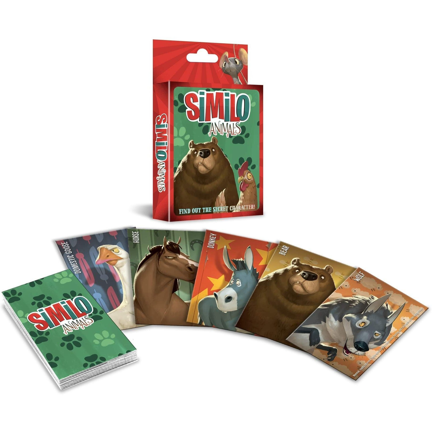 Horrible Guild Similo Animals A Fast Playing Family Card Game - Guess The Secret Animal Character, 1 Player Is The Clue Giver & Others Must Guess The Character, 2-8 Players, Ages 8+, 20 Min