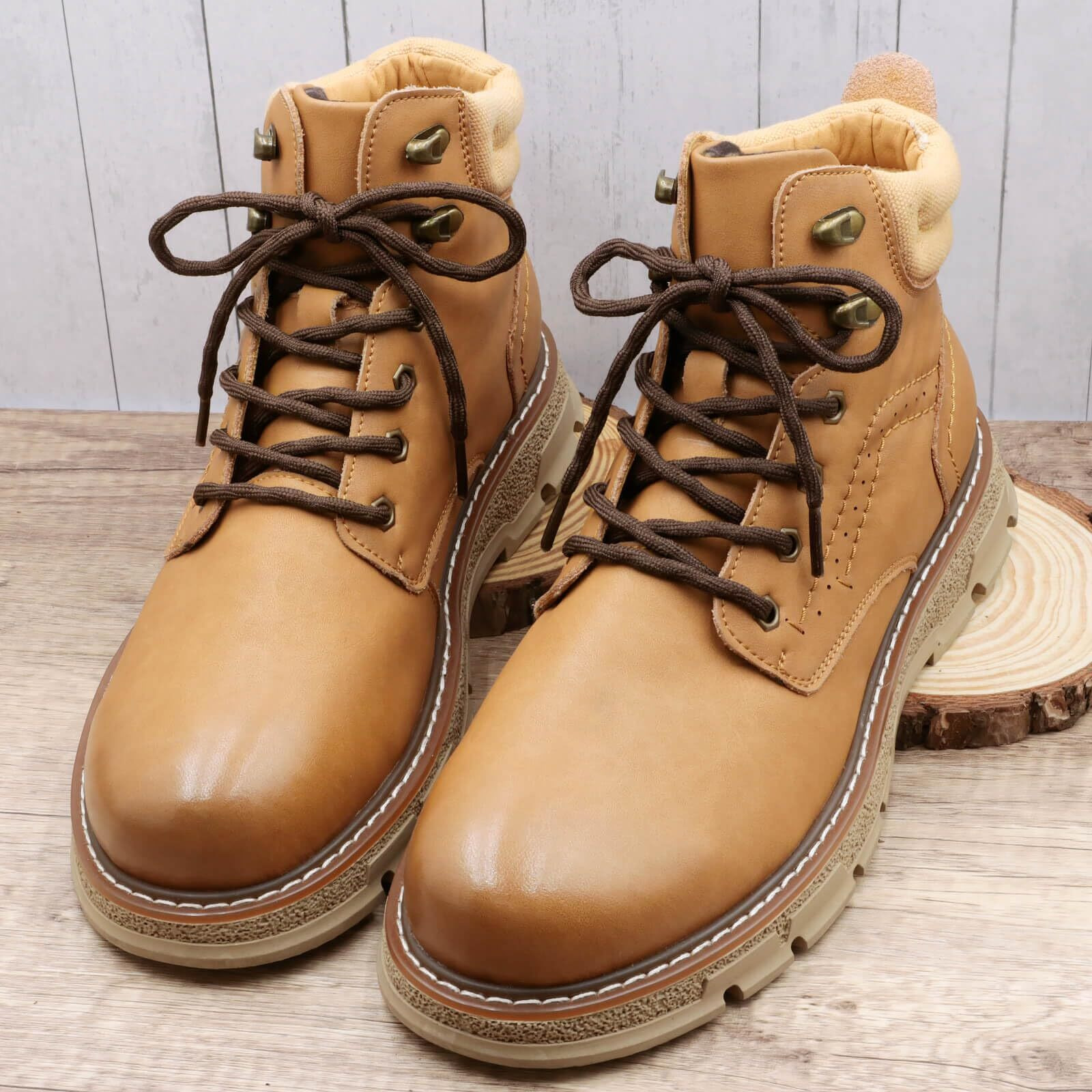 Delele 2 Pair Round Wave Shape Non Slip Heavy Duty And Durable Outdoor Climbing Shoelaces Dark Brown Hiking Shoe Laces Shoestrings-118 Inch