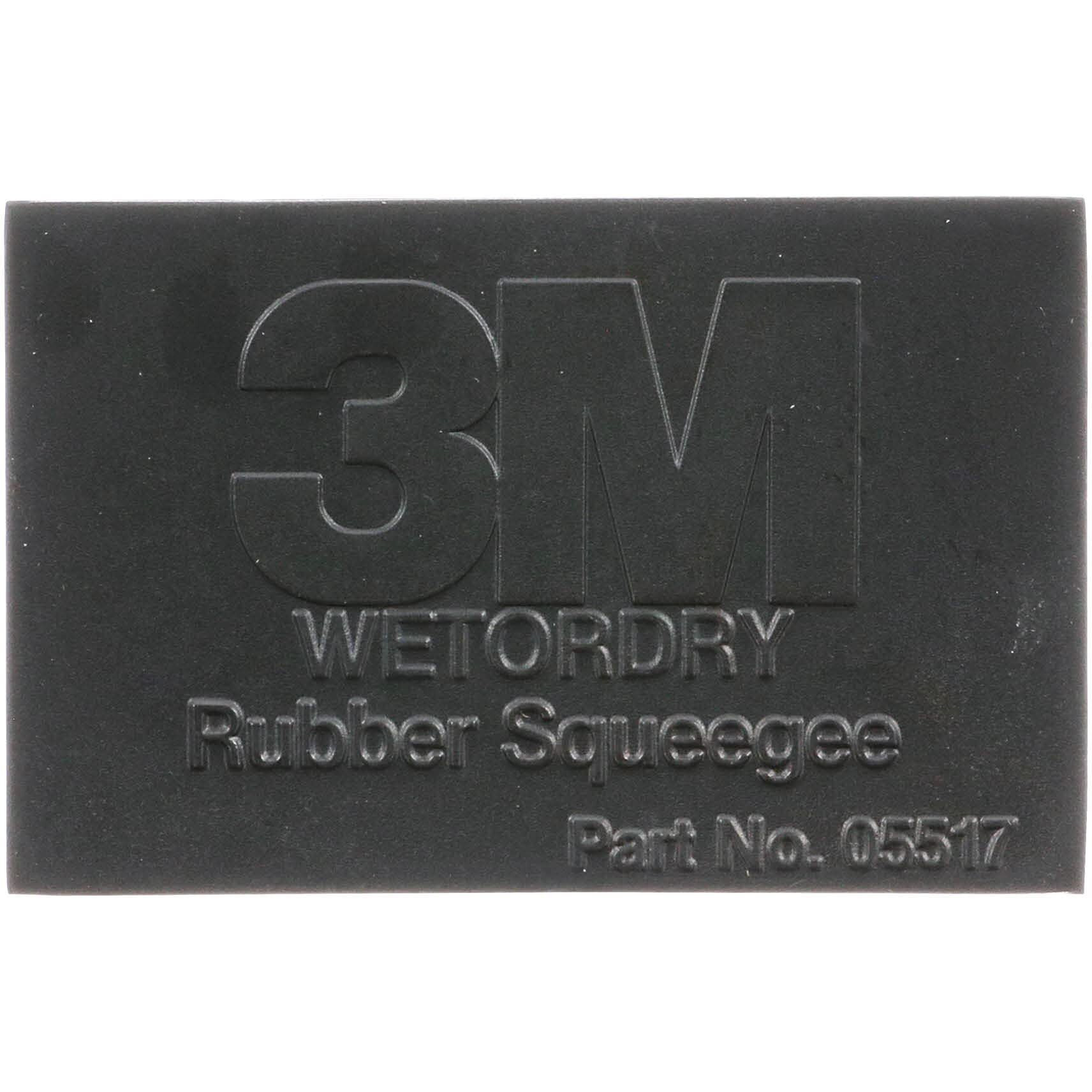 3M Wetordry Rubber Squeegee 05517, 2-3/4 In X 4-1/4 In, Comfort Fit, Flexible, For Wet Sanding