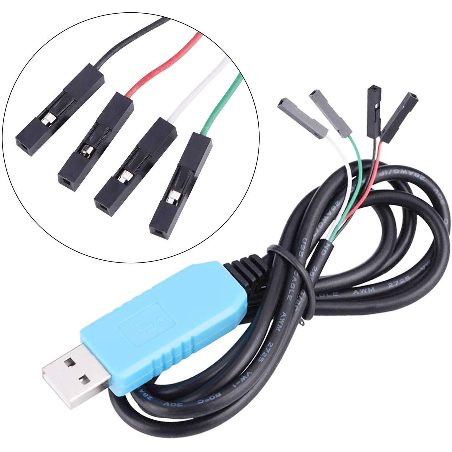 Dgzzi Pl2303Ta Debug Console Cable 1Pc Pl2303Ta Usb To Ttl Serial Cable Debug Console Cable For Raspberry Pi