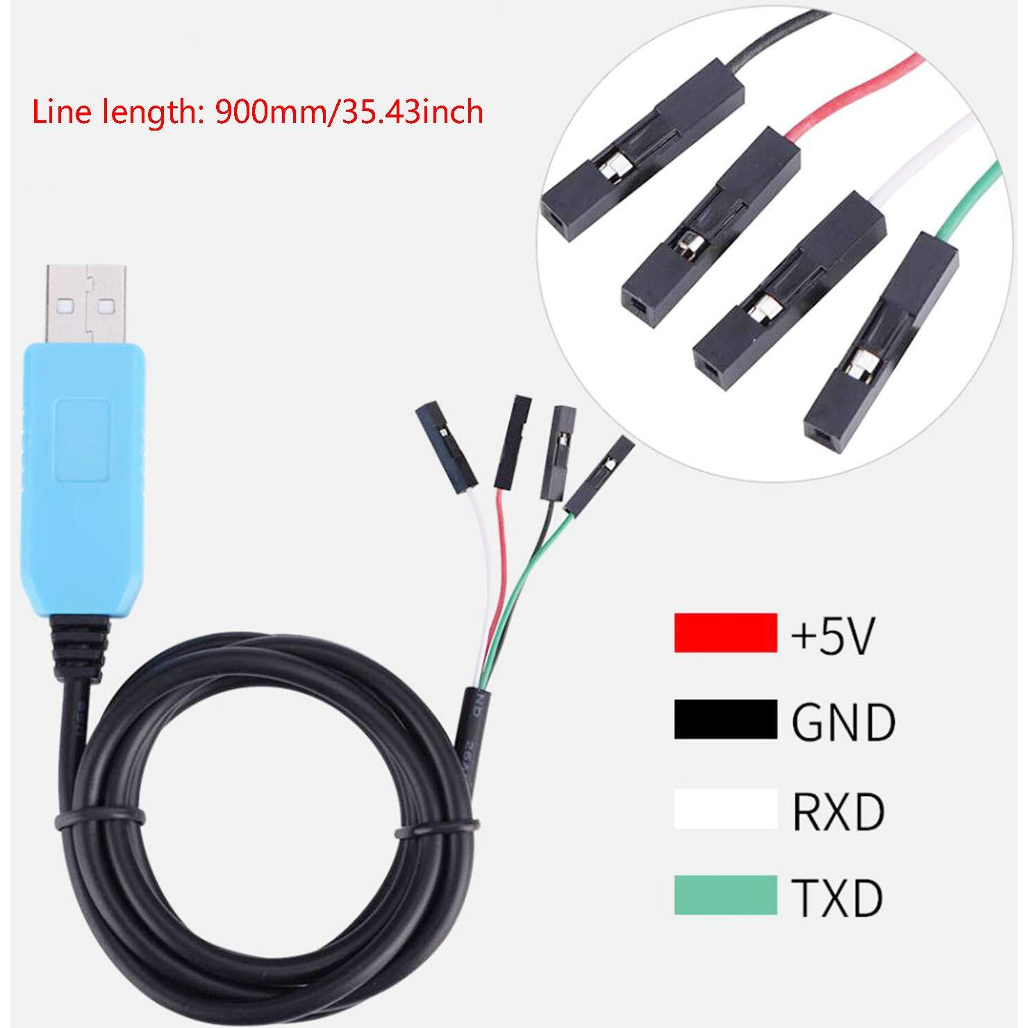 Dgzzi Pl2303Ta Debug Console Cable 1Pc Pl2303Ta Usb To Ttl Serial Cable Debug Console Cable For Raspberry Pi