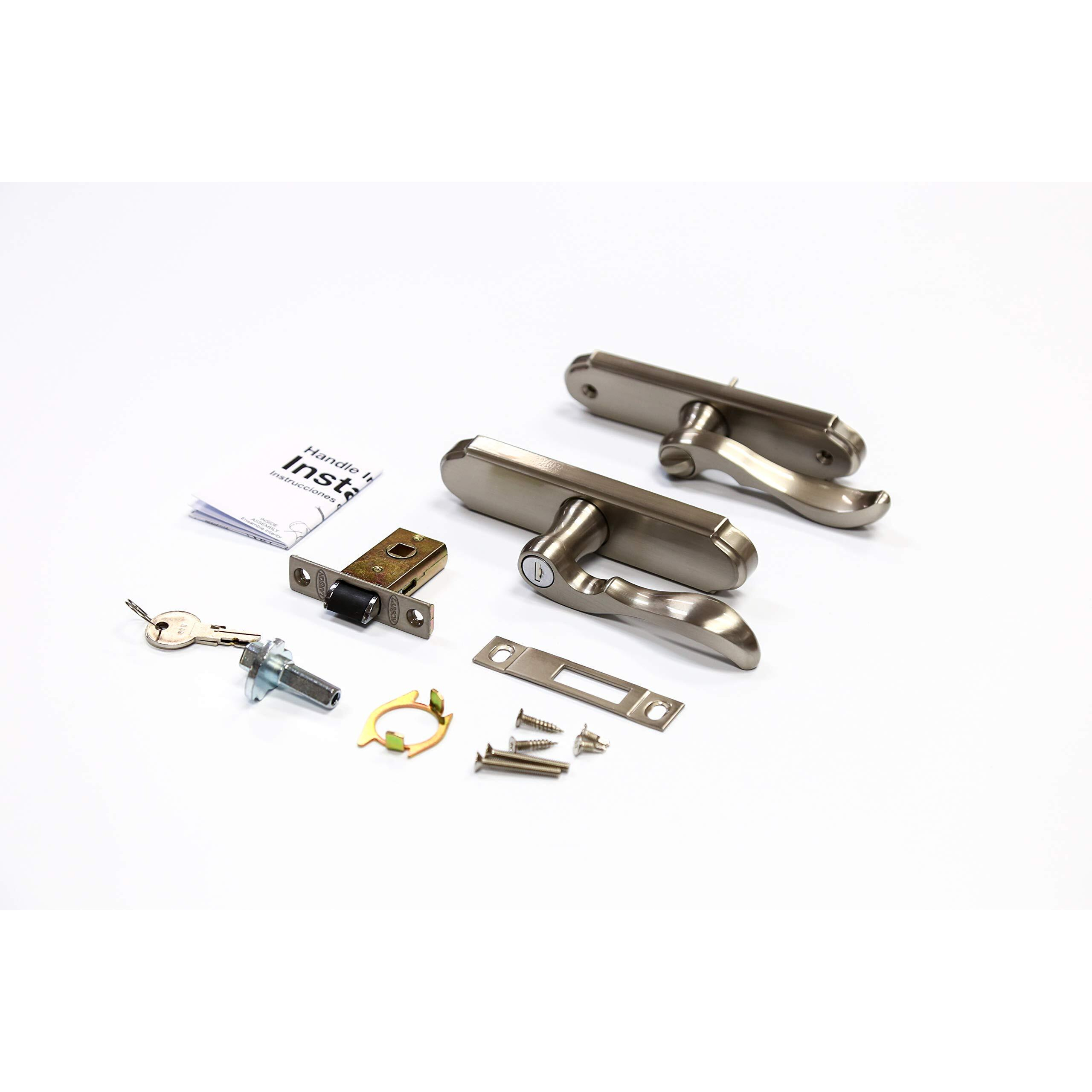 Larson Certified Storm Door M2 Mortise Handle Set (Brushed Nickel)