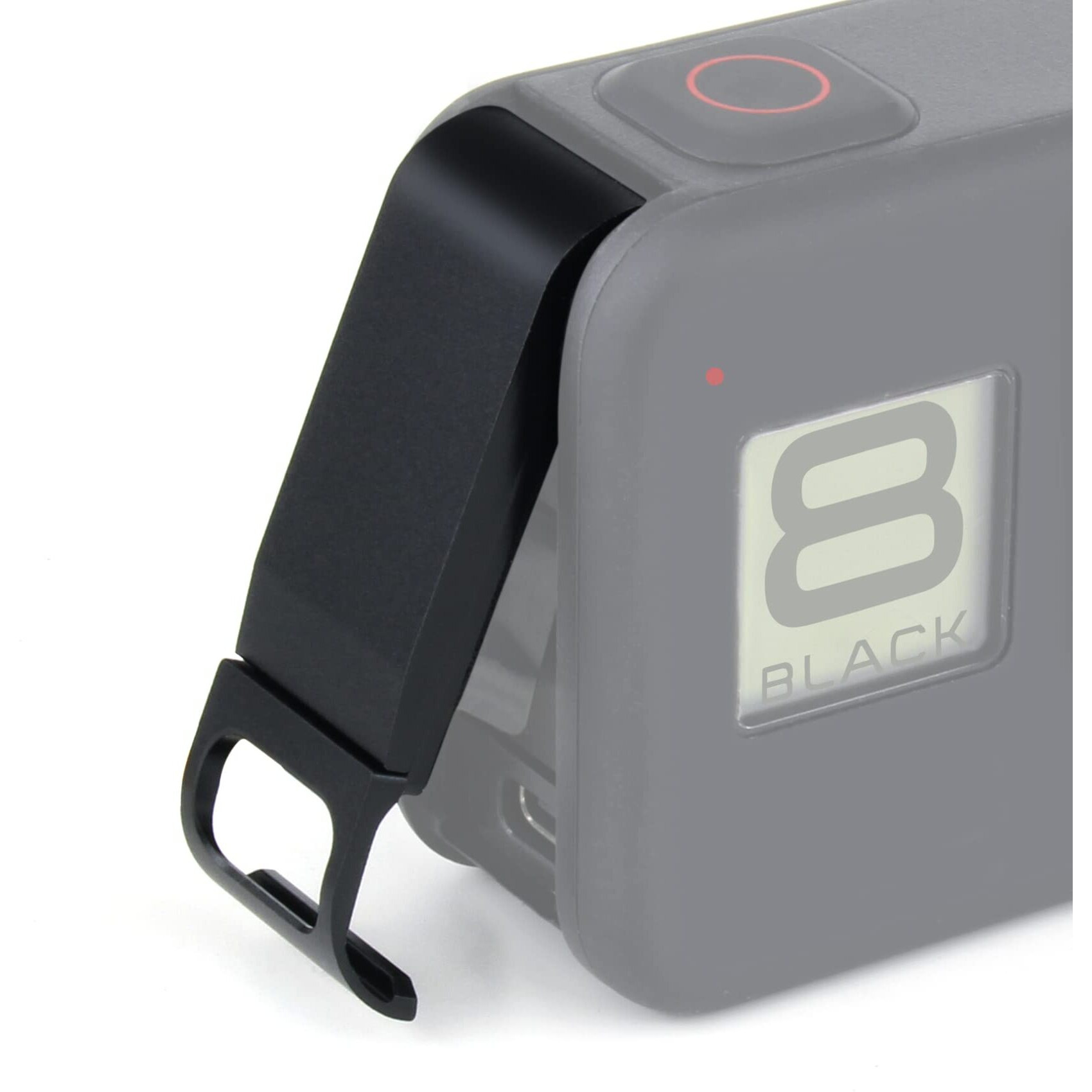 Gepuly Aluminum Replacement Battery Cover Side Door For Gopro Hero 8 Black - Charging Without Removing The Battery Door Cover