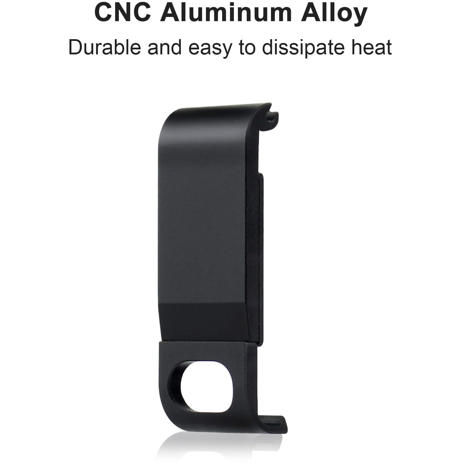 Gepuly Aluminum Replacement Battery Cover Side Door For Gopro Hero 8 Black - Charging Without Removing The Battery Door Cover