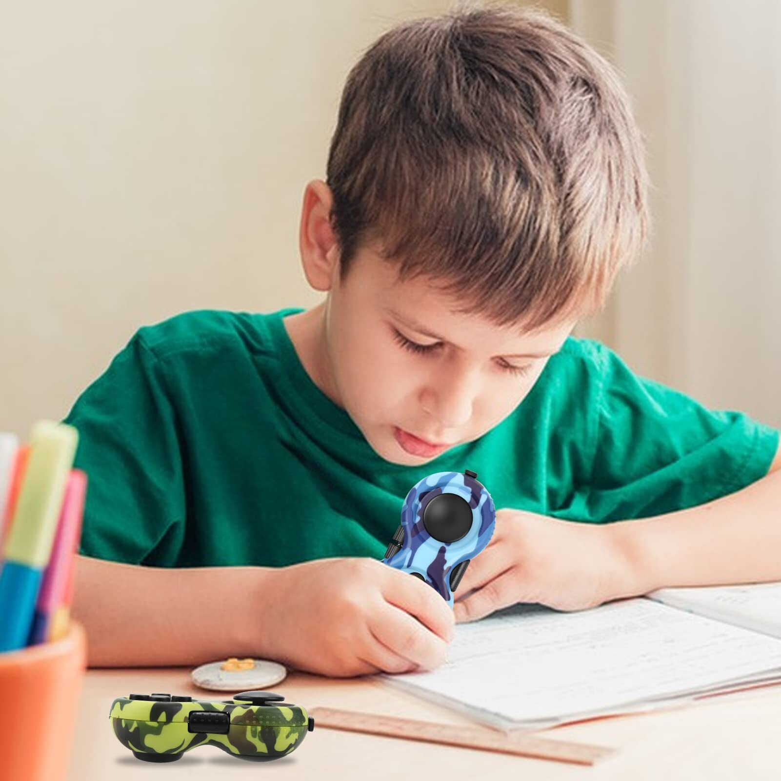 Wtycd Original Fidget Toy Game, Rubberized Classical Controller Fidget Concentration Toy With 8-Fidget Functions And Lanyard - Excellent For Relieving Stress And Anxiety