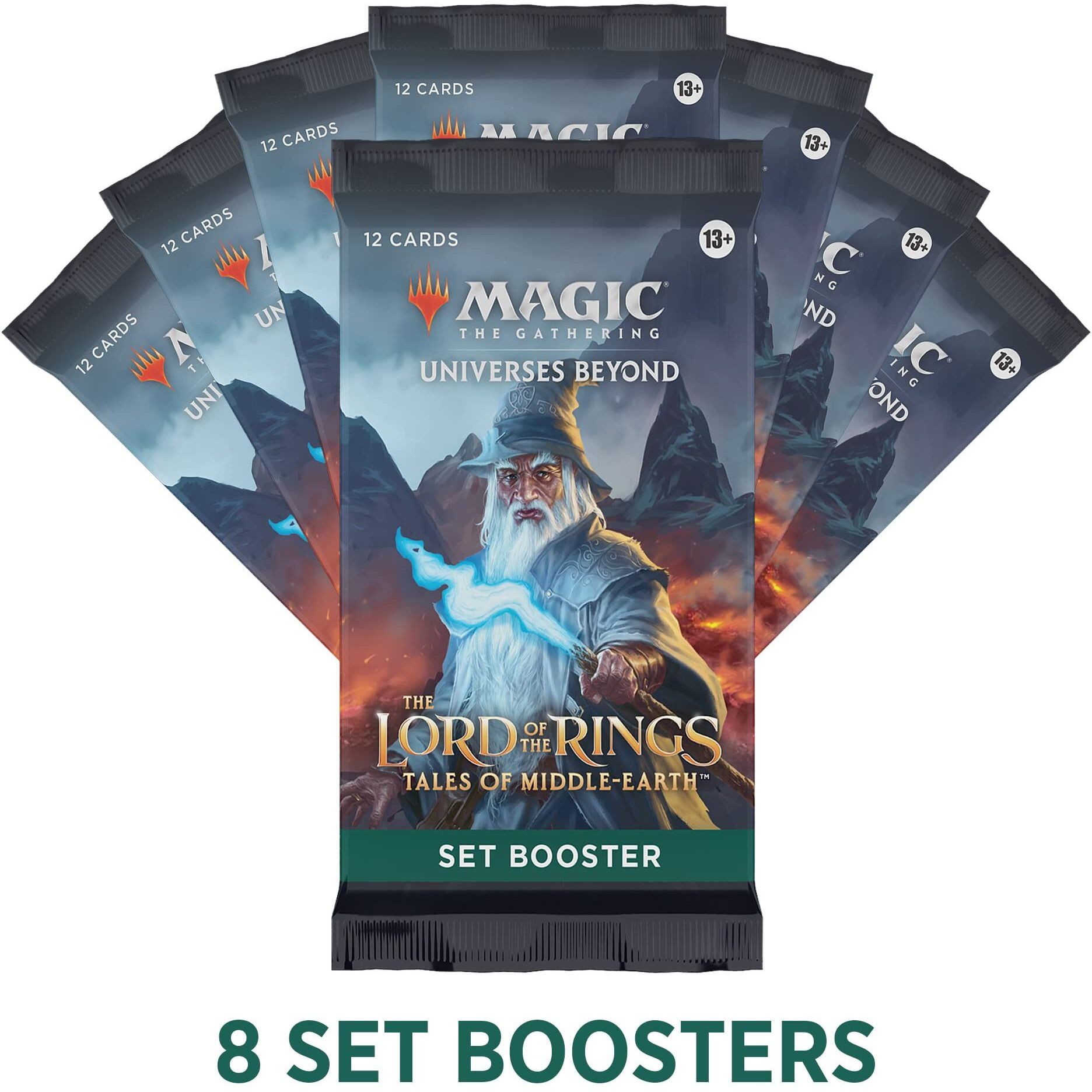 Magic The Gathering The Lord Of The Rings Tales Of Middle-Earth Gift Bundle - 8 Set Boosters, 1 Collector Booster + Accessories