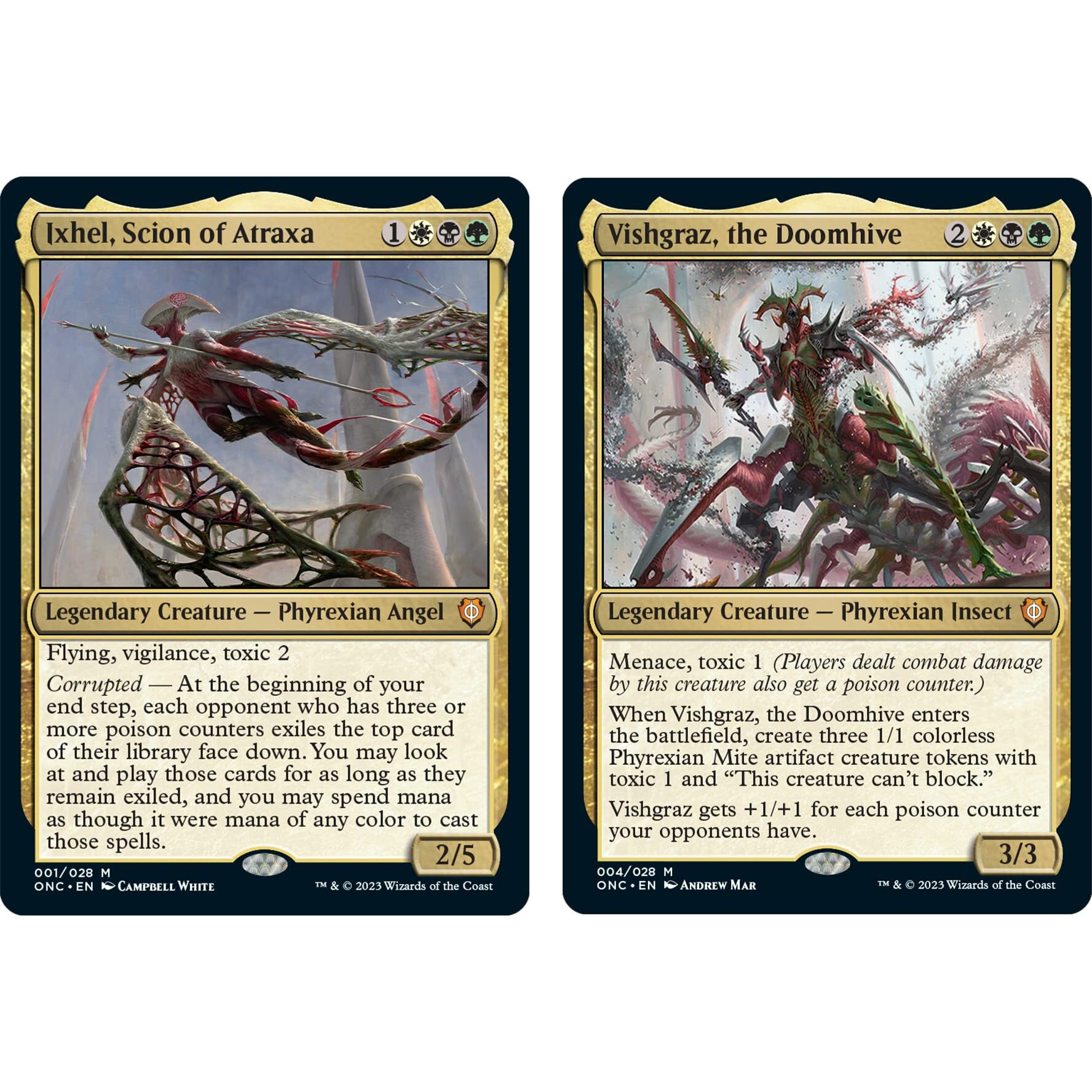 Magic The Gathering Phyrexia All Will Be One Commander Deck 1 + Collector Booster Sample Pack