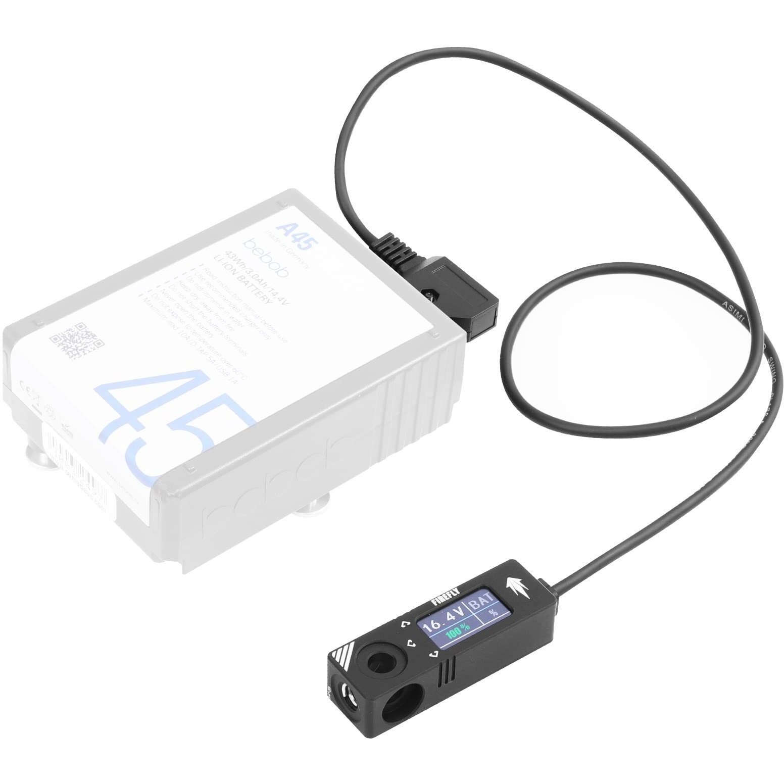 Micro Voltmeter D-Tap/P-Tap Splitter For Arri/Red/Sony/Teradek/Smallhd/Dji/Anton Bauer/Core Swx/Idx/Bebob, Aluminum Alloy,1/4"-20 Screw Threads