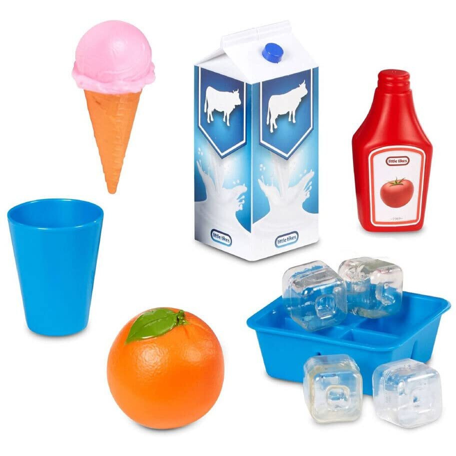 Little Tikes First Fridge Refrigerator With Ice Dispenser Pretend Play Appliance For Kids, Play Kitchen Set With Playset Accessories Unique Toy Multi-Color, 15.8 Wide X 11.5 Deep X 23 Tall
