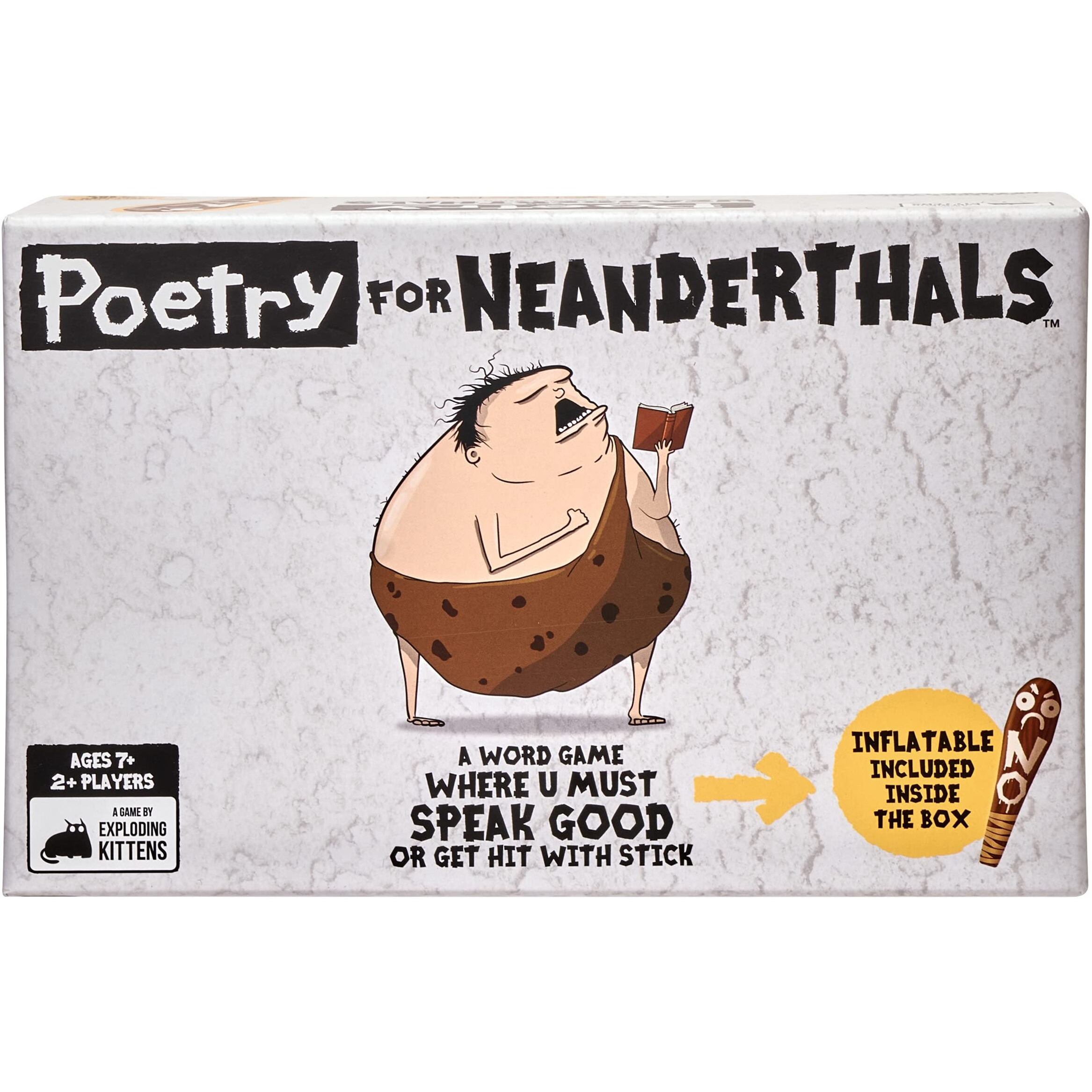 Poetry For Neanderthals By Exploding Kittens Llc - Family Card Game For Adults, Teens & Kids , White