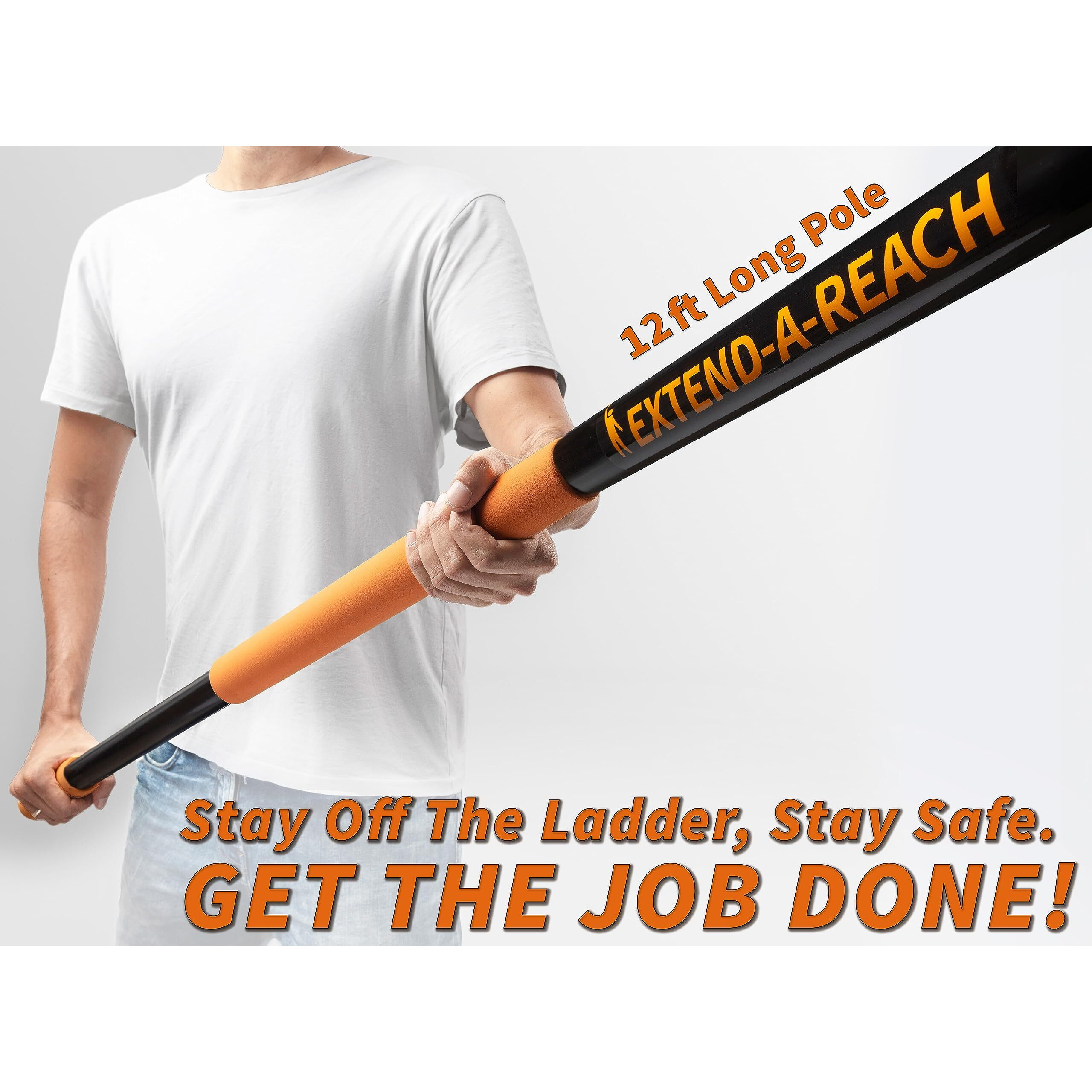 20 Foot High Reach Duster Kit With 5-12 Ft Extension Pole // High Ceiling Duster Cleaning Kit With Telescopic Pole // Cobweb Duster // Feather Duster And Ceiling Fan Duster // The Ultimate Dusting Kit