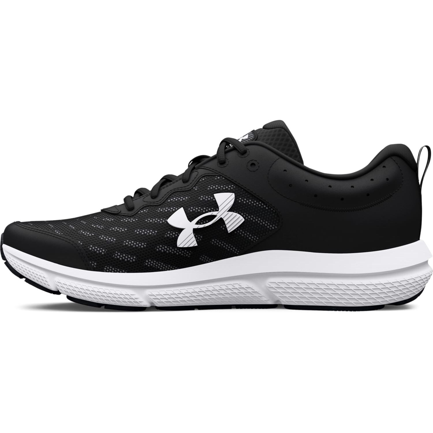 Under Armour Men's Charged Assert 10, (001) Black/Black/White, 15, Us
