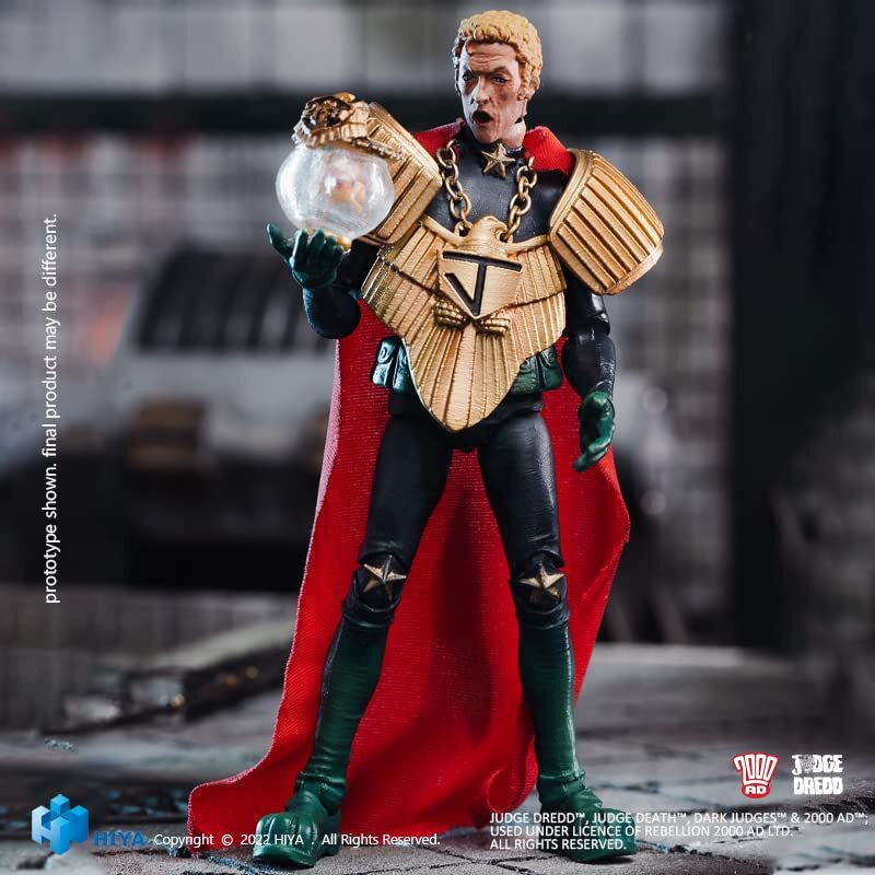 Hiya Toys Judge Dredd Chief Judge Caligula Px 118 Scale Exquisite Mini Action Figure