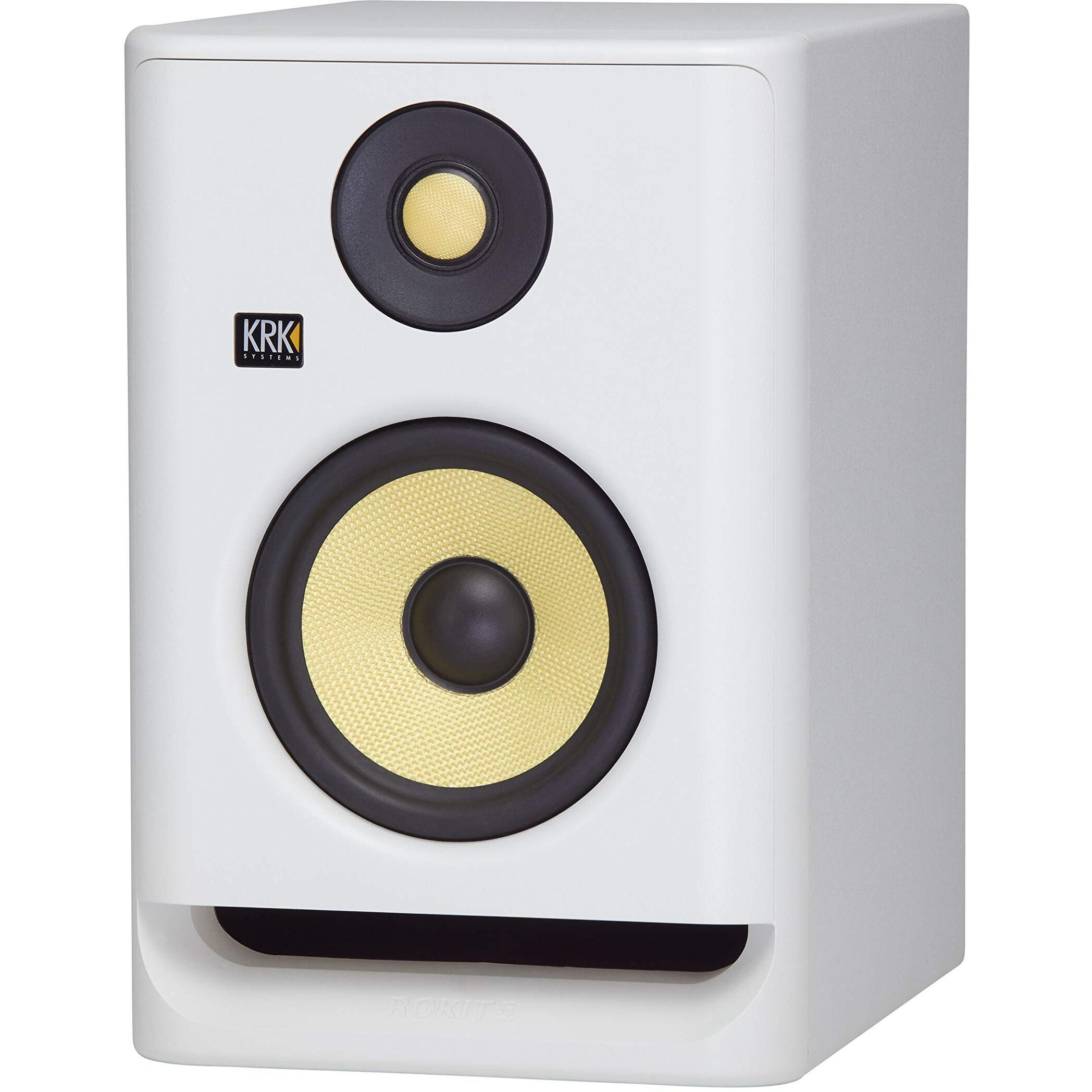 Krk Rp5 Rokit 5 G4 Professional Bi-Amp 5" Powered Studio Monitor, White Noise