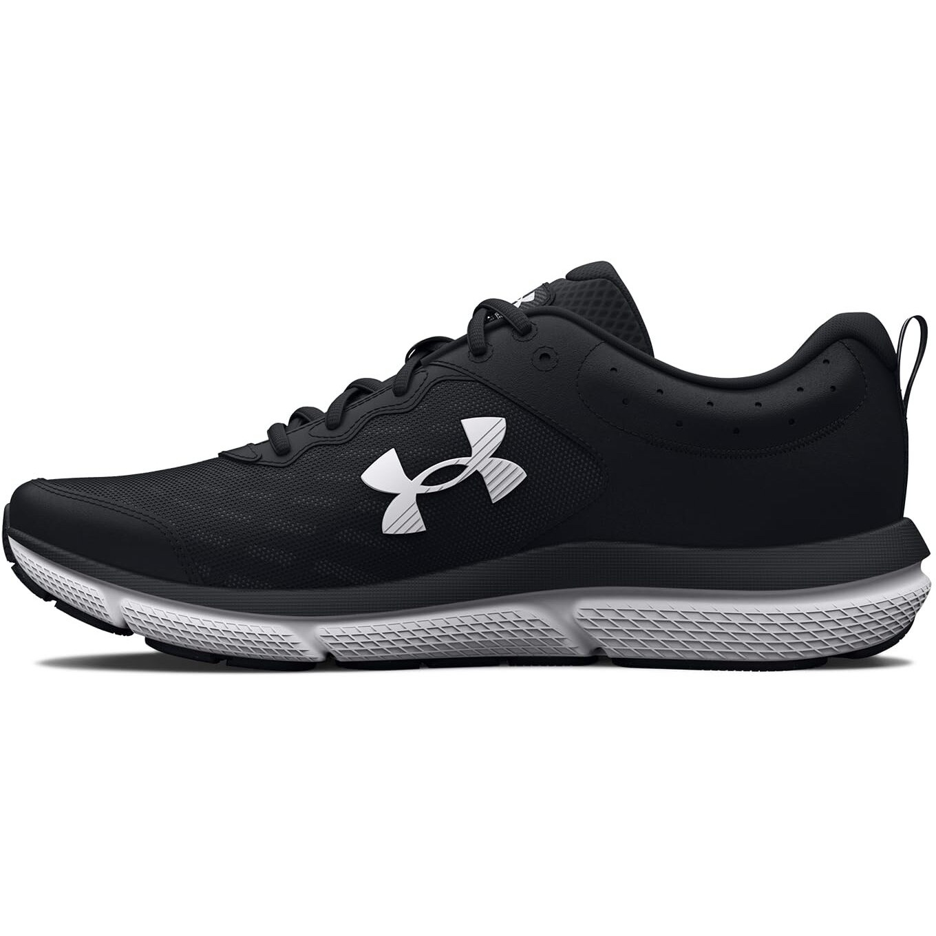 Under Armour Women's Charged Assert 10, (001) Black/Black/White, 8.5, Us