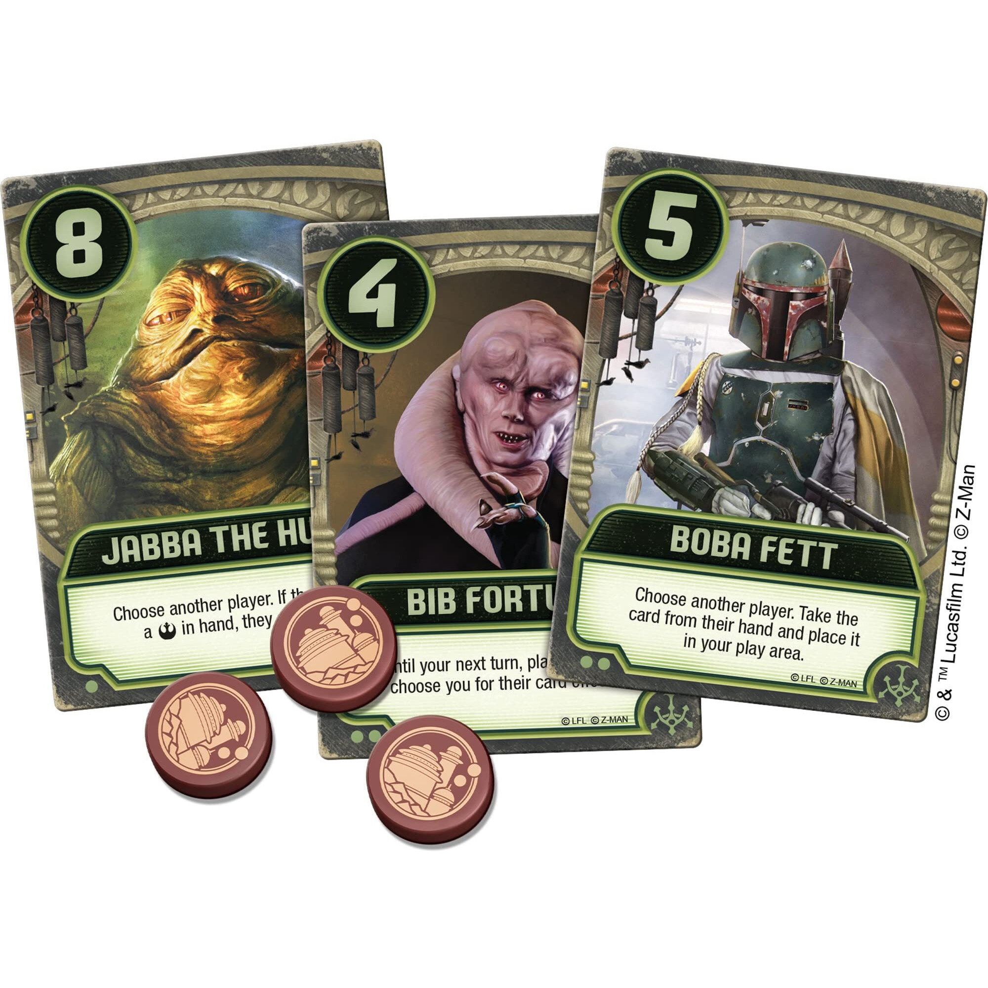 Z-Man Games Jabba's Palace A Love Letter Game - Rebel Bravery And Vile Deceit Strategy Game For Kids And Adults Set In The Star Wars Universe, Ages 10+, 2-6 Players, 20 Minute Playtime, Made