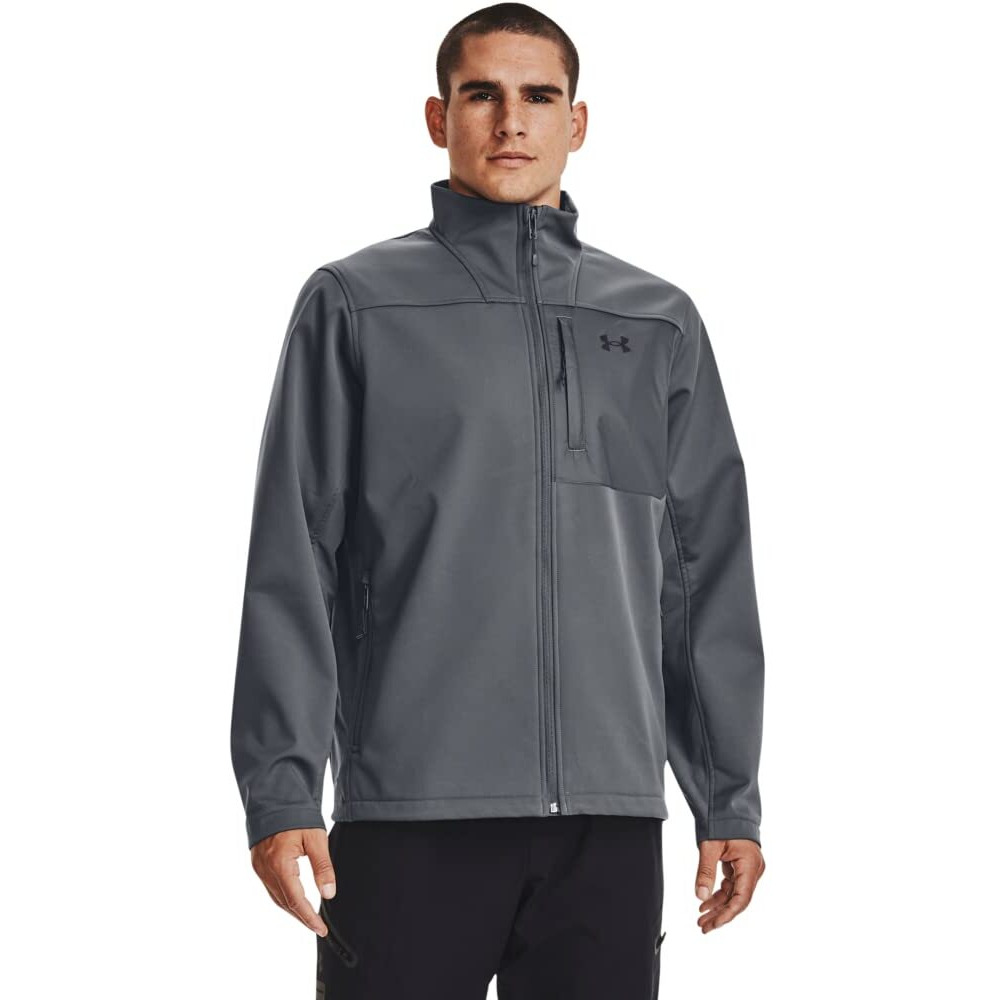Under Armour Men's Coldgear Infrared Shield 2.0 Soft Shell, (012) Pitch Gray / / Black, Small