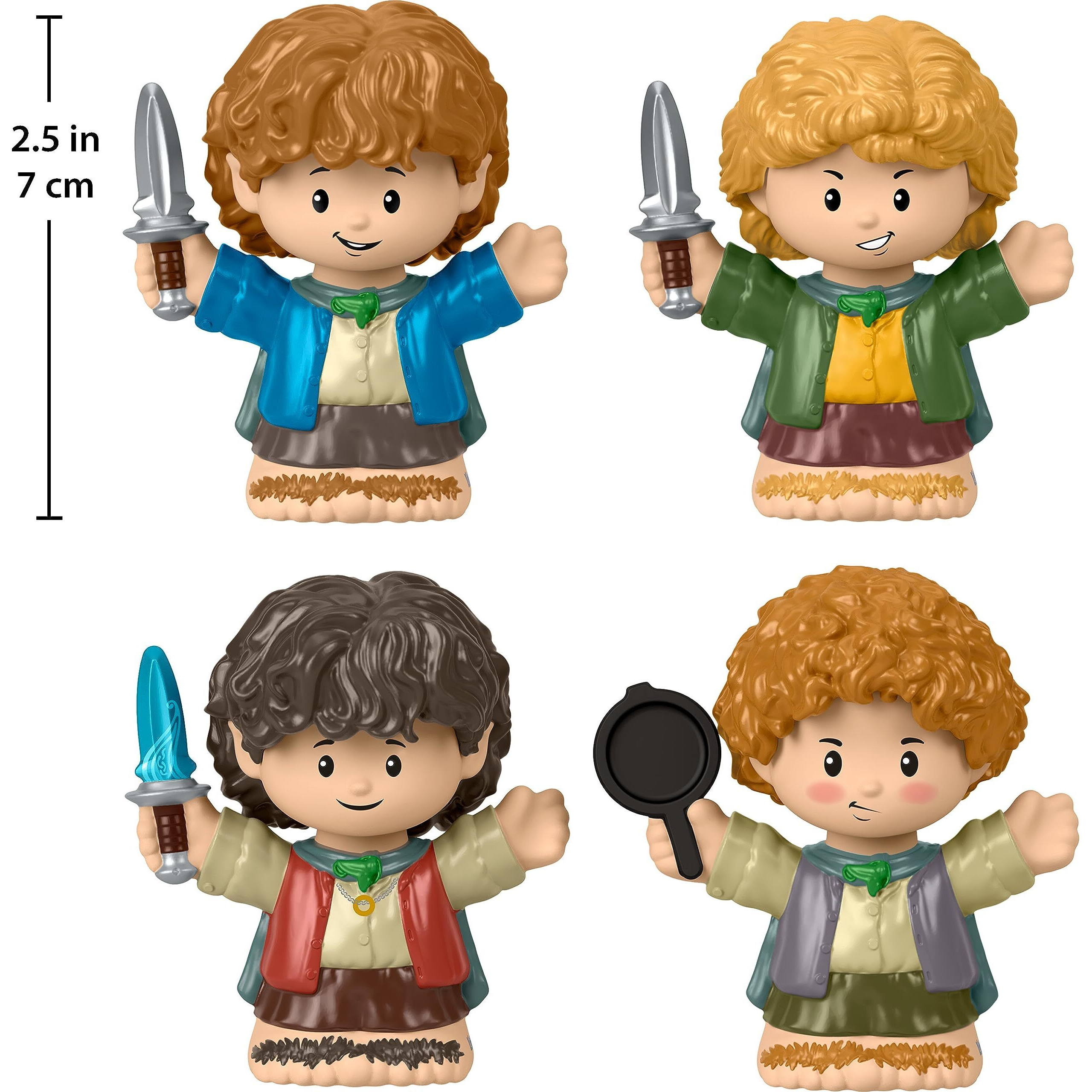 Little People Collector The Lord Of The Rings Hobbits Special Edition Set In A Display Gift Box For Adults & Fans, 4 Figures