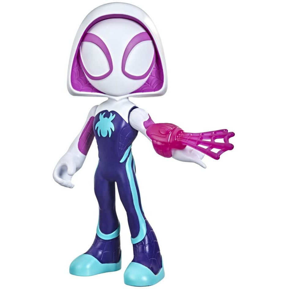 Spidey And His Amazing Friends Marvel Supersized Ghost-Spider Action Figure,Preschool Super Hero Toy,Kids Ages 3 And Up