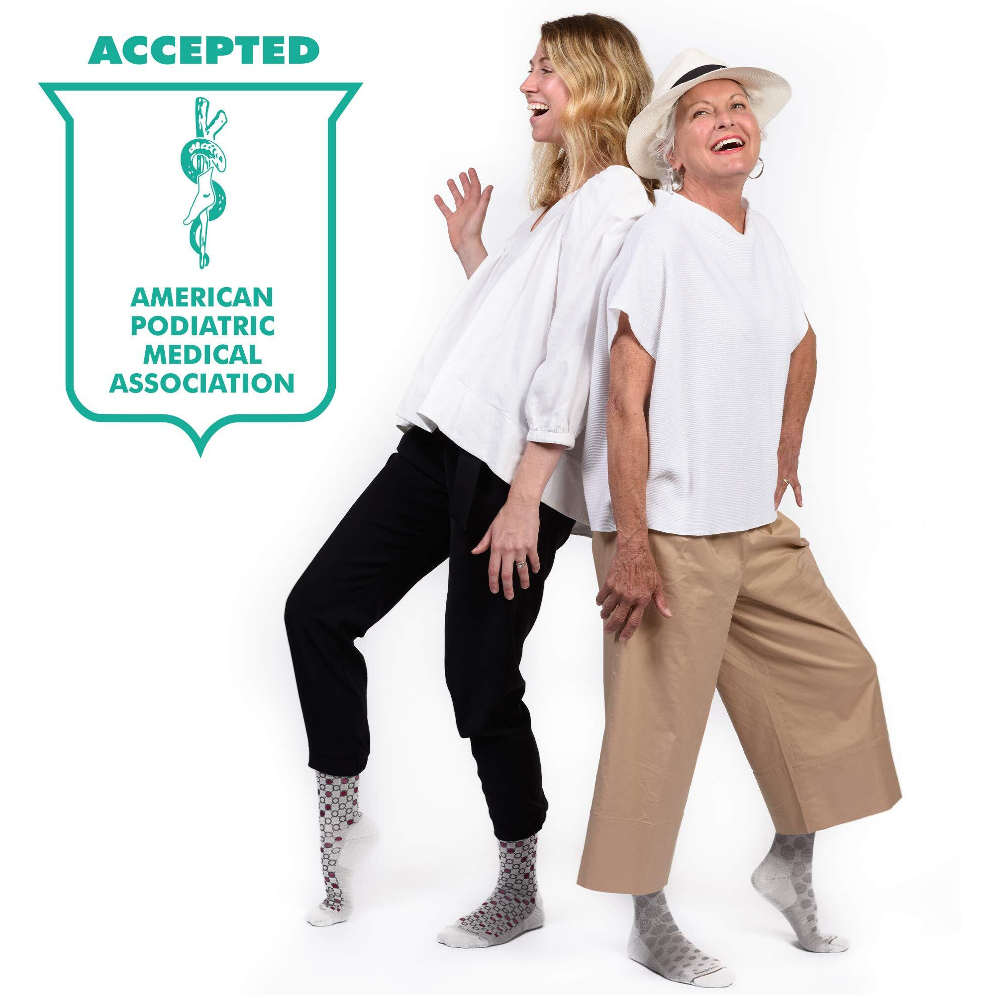 Sockwell Women's Circulator Moderate Graduated Compression Sock, Grey - M/L