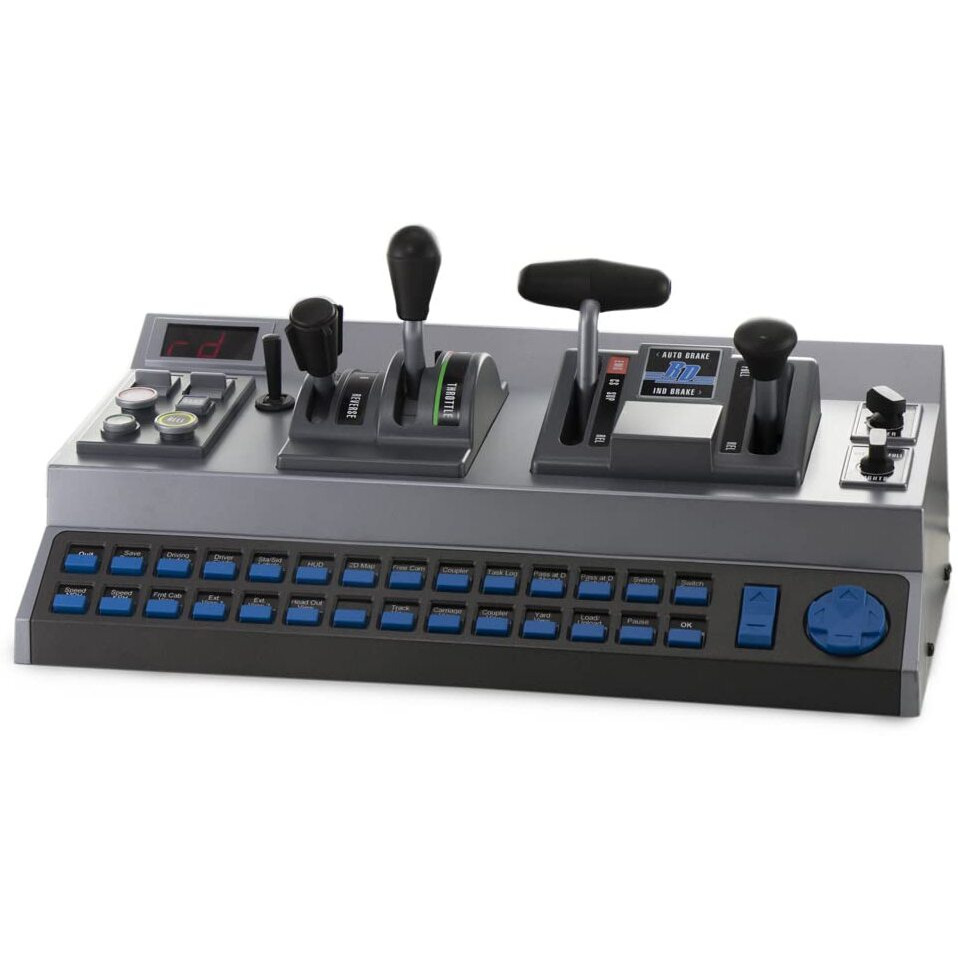Raildriver Usb Desktop Train Cab Controller, Drive Your Train With Realistic Throttle, Brake, Reverser, And Switch Controls. (Windows Pc)