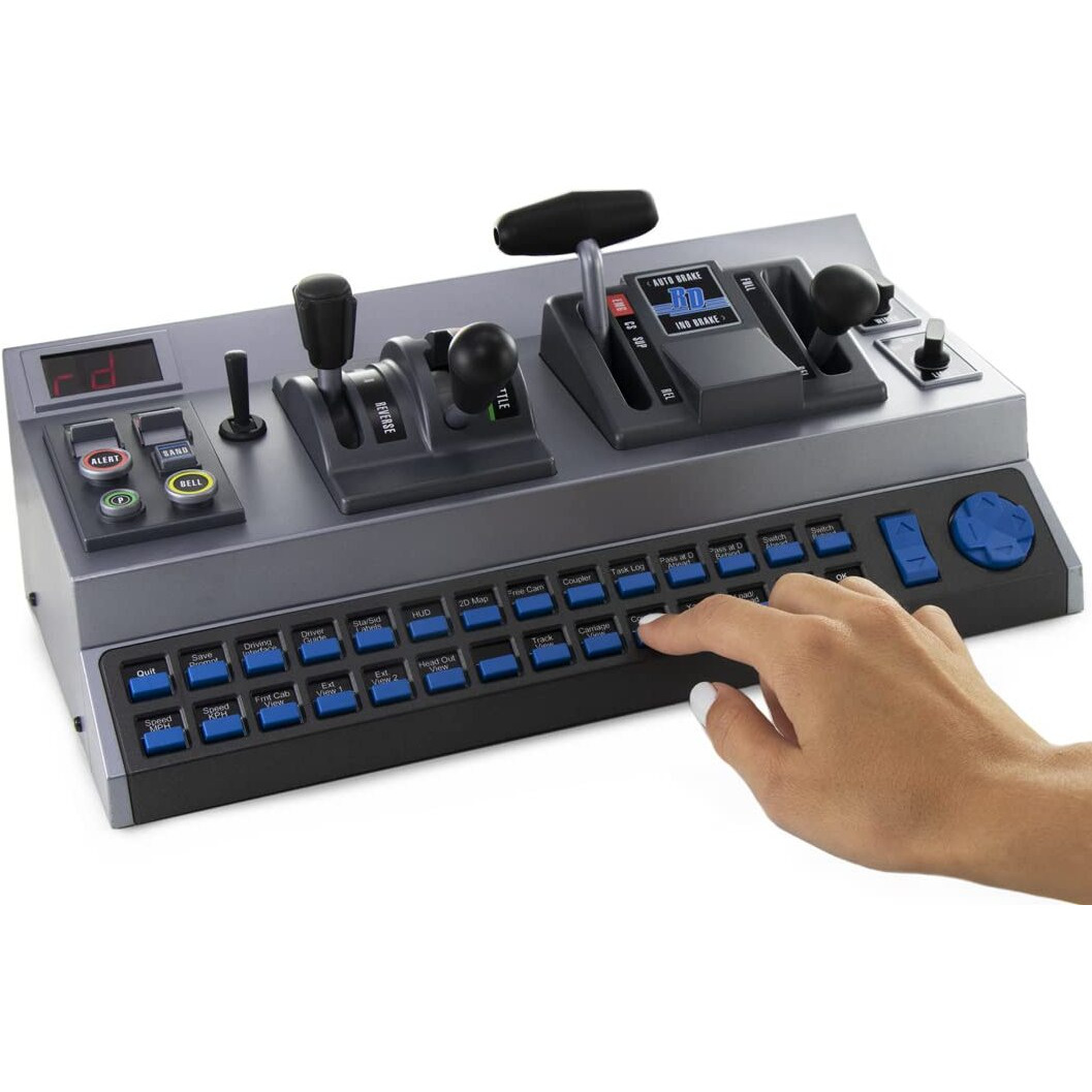 Raildriver Usb Desktop Train Cab Controller, Drive Your Train With Realistic Throttle, Brake, Reverser, And Switch Controls. (Windows Pc)