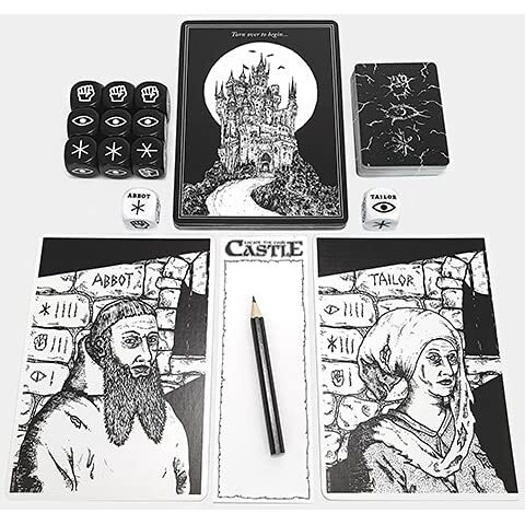 Escape The Dark Castle Board Game | Horror Game | Strategy Game | Cooperative Adventure Game For Adults And Teens | Ages 14+ | 1-4 Players | Average Playtime 45 Minutes | Made By Themeborne